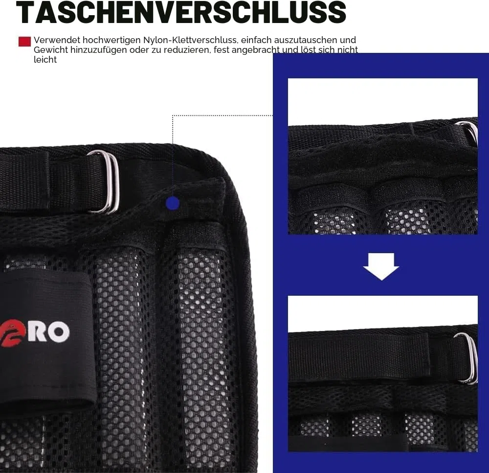Handgelenk-Armgewichte, verstellbare Handgelenkgewichte, abnehmbare Handgelenk-Knöchelgewichte für Männer und Frauen, für Fitness, Walking, Joggen, Workout, Laufen, 1 Paar, 2 Stück