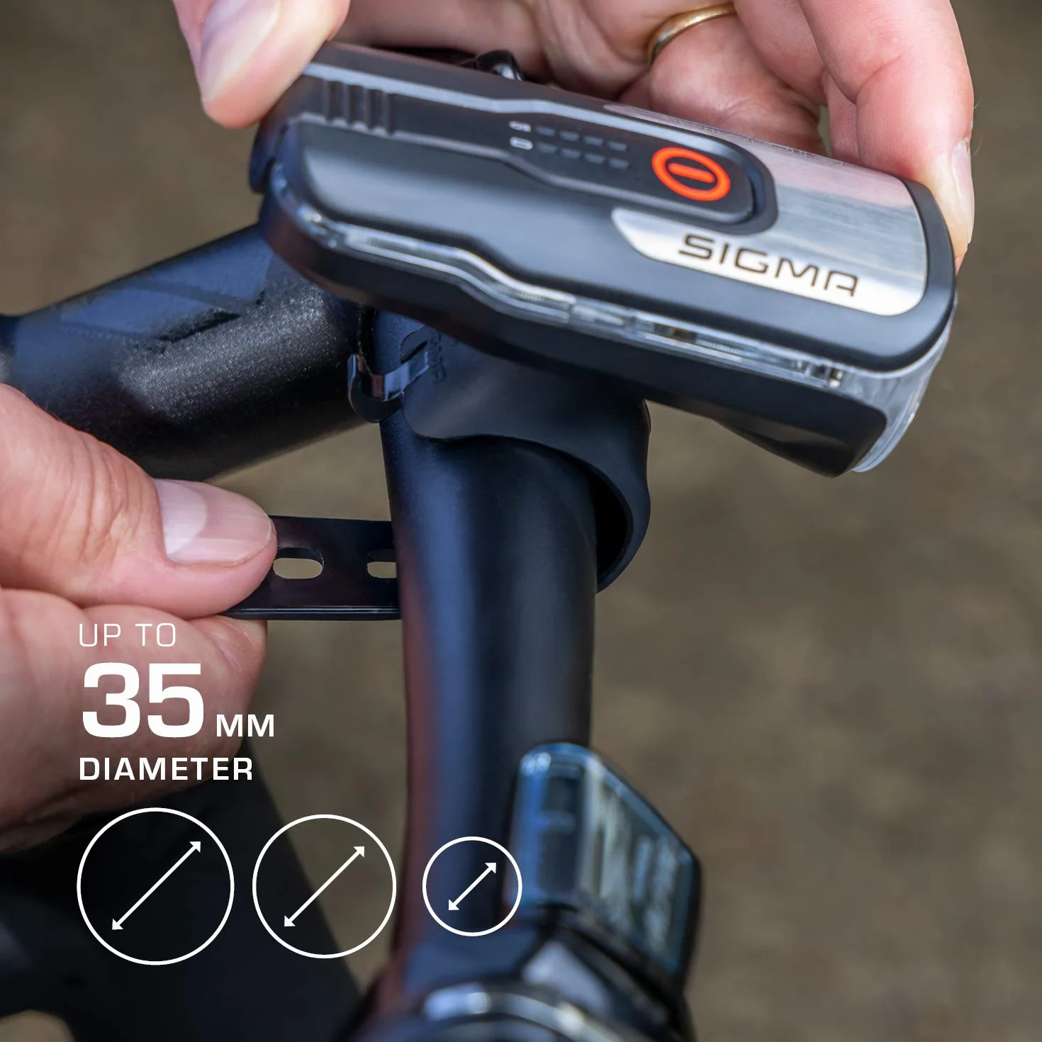 SIGMA LED Fahrradlicht Set Aura 80 und BLAZE | StVZO zugelassenes, akkubetriebenes Vorderlicht und Rücklicht mit Bremsfunktion | wetterfestes, wiederaufladbares Beleuchtungsset