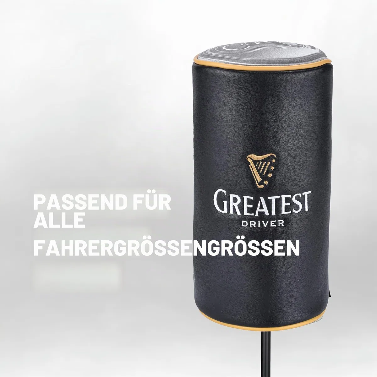 Shanker Golf Driver Schlägerhaube – Bierdosenform, lustige Schlägerhaube – Tour-Grade PU-Leder Golfschlägerhülle mit gestickter Oberfläche
