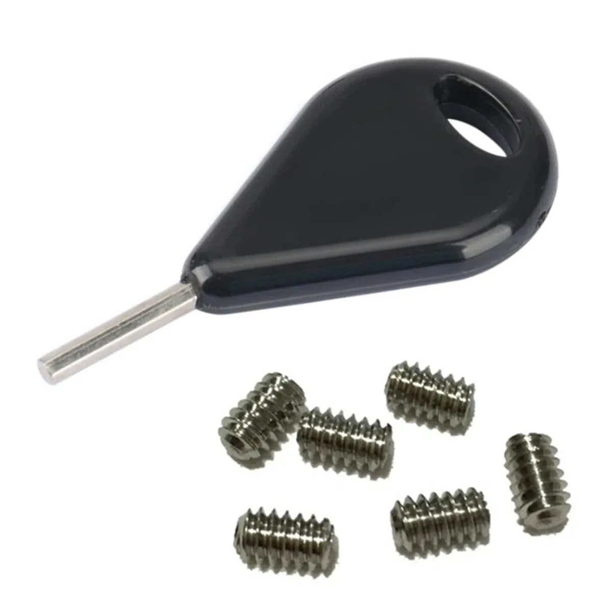 FCS Surfboard Fin Key FCS Schrauben Fin Schlüssel Ersatzteil mit 6pcs Madenschrauben Furf 5cm
