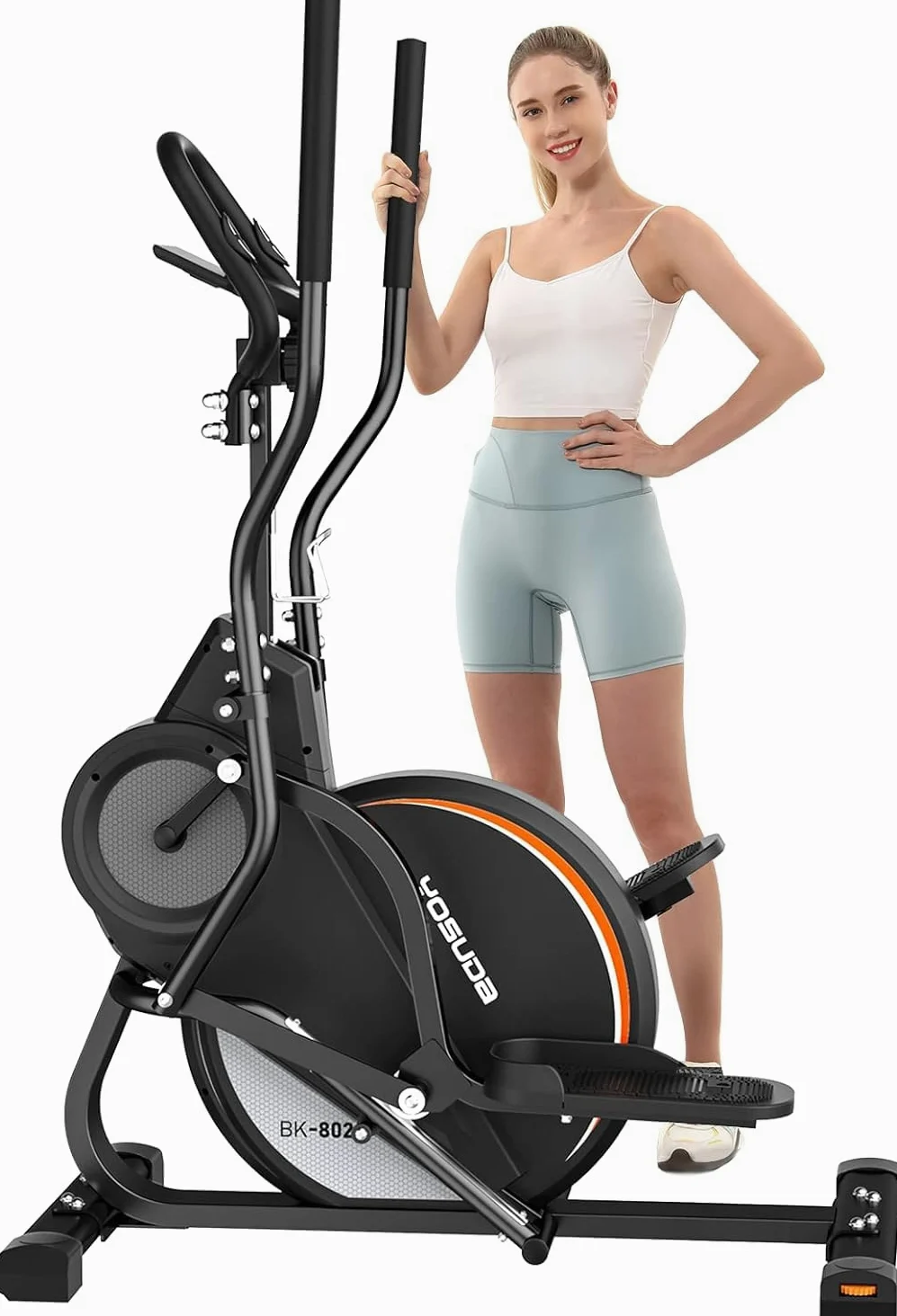 YOSUDA Crosstrainer 3-in-1 Ellipsentrainer Stepper Stairmaster 16 Widerstandsstufen 8kg Schwungrad Magnetisch