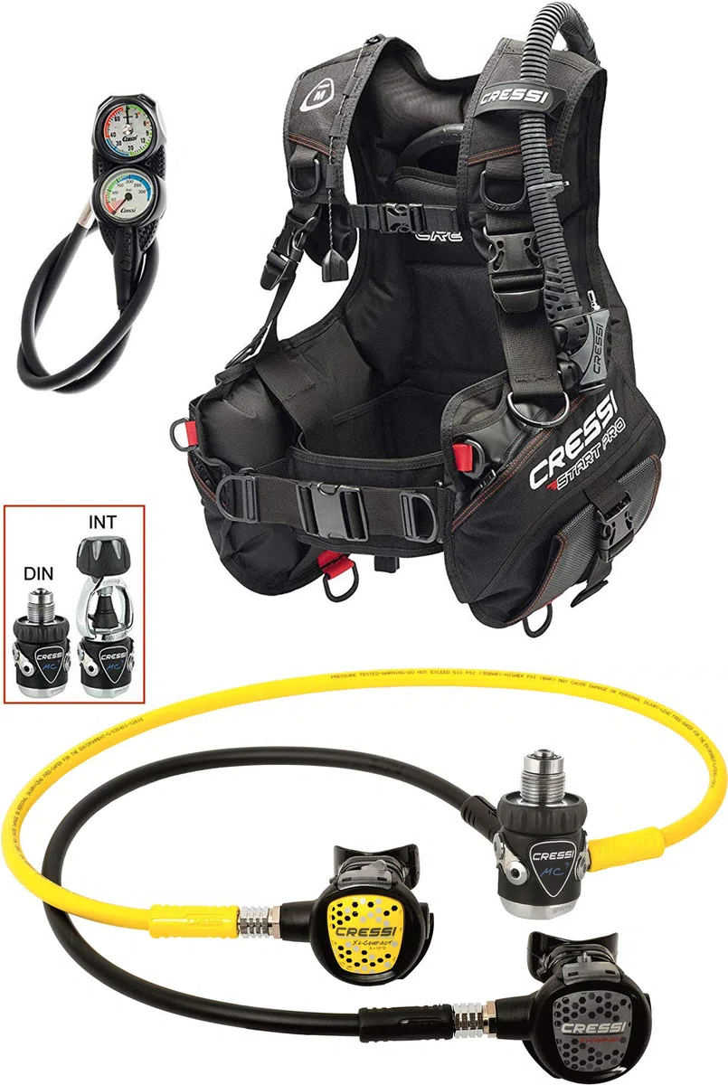 CRESSI Start Pro Tauchset – DIN
