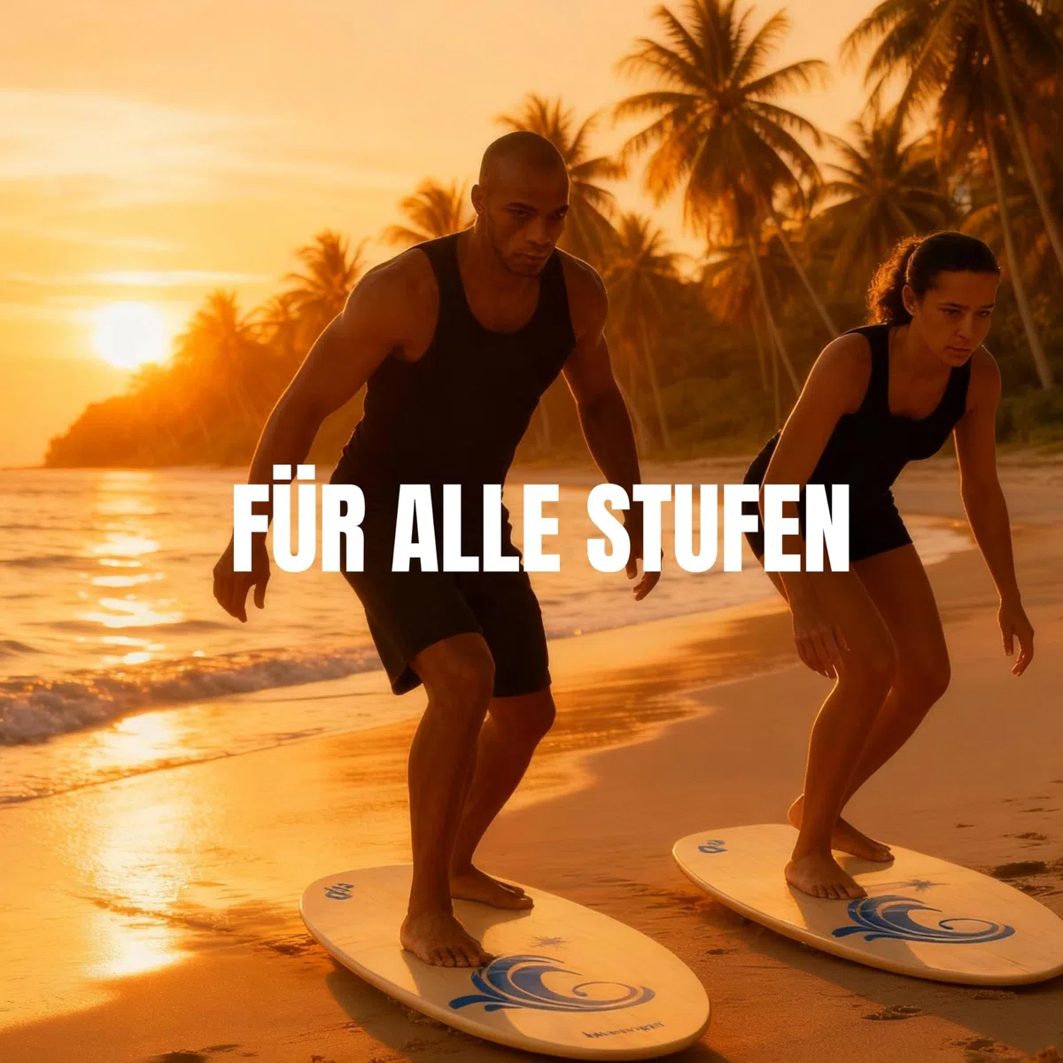 Skimboard aus Holz FUTURA8 – Leichtes rutschfestes wasserfestes Board für Erwachsene und Anfänger – Strand Nasser Sand und kleine Wellen