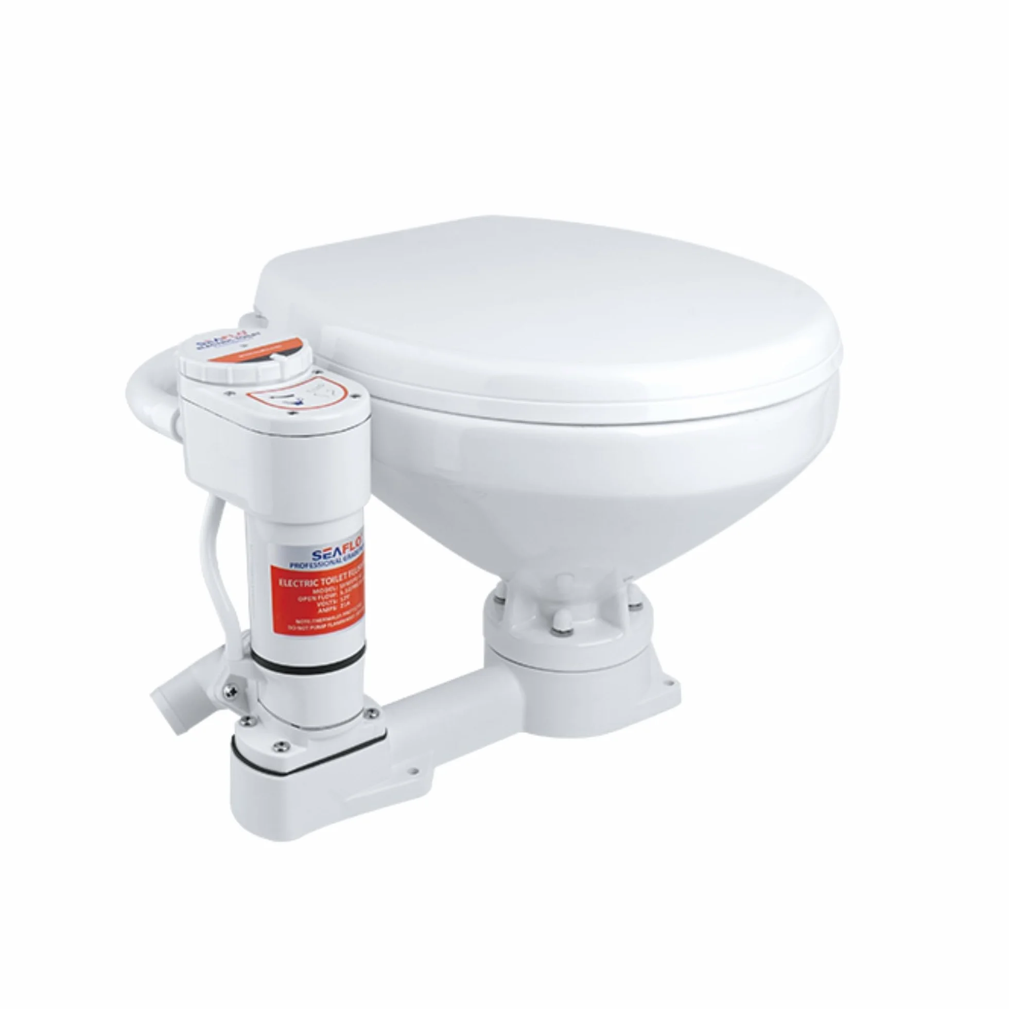 Seaflo Manuell auf elektrische Marine WC-Umrüstsatz, Weiß, SFMTP1-02