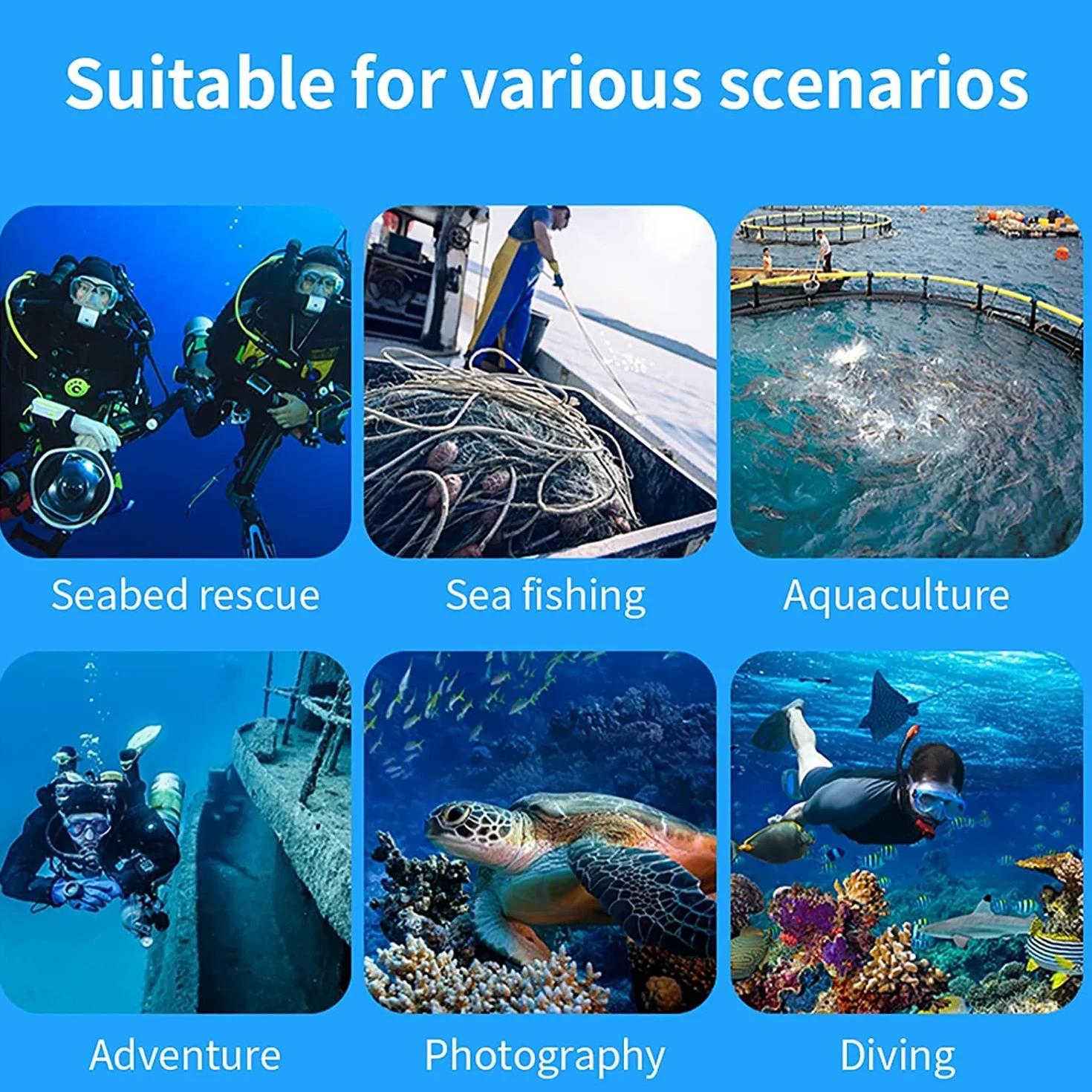 3,5 H Tauchsystem, Tragbare Scuba Tauchausrüstung Tauchtank mit Ladebatterien, Octopus Regulator und Tauchfahne, Tanklos Tauchausrüstung Unterwasser Atmung für Erwachsene, Schwarz