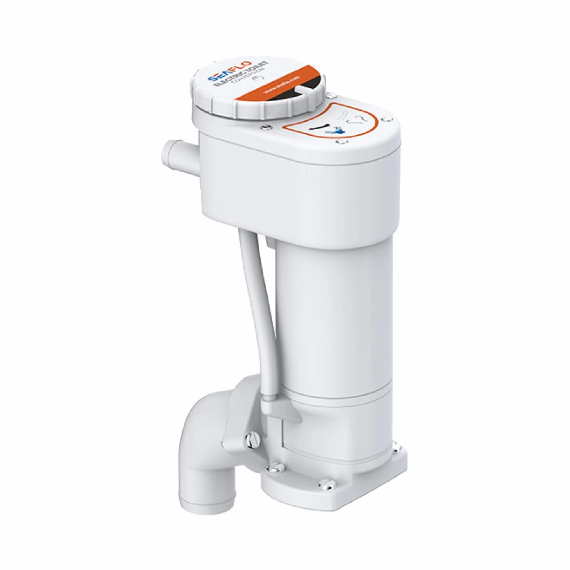 Seaflo Manuell auf elektrische Marine WC-Umrüstsatz, Weiß, SFMTP1-02