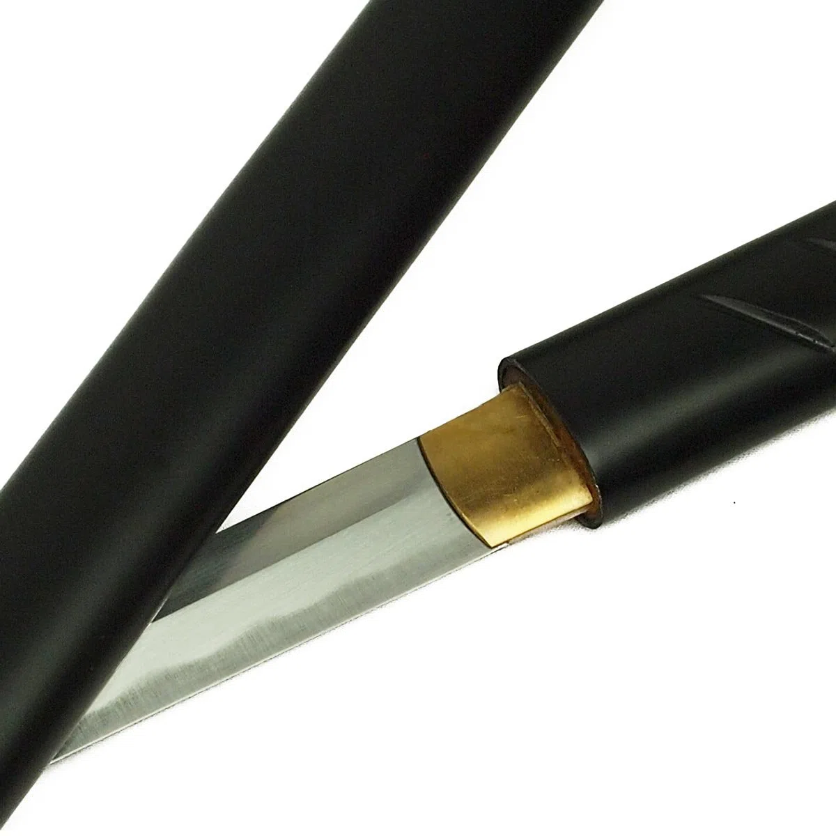 Zatoichi Katana schwarz mit Klinge aus 1045 Carbonstahl