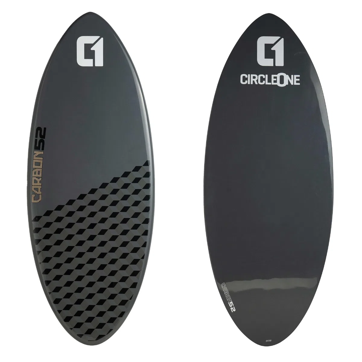 Skimboard – Kohlefaser-Epoxid-Skimboard 127 cm - 142,2 cm, Kobaltgrau