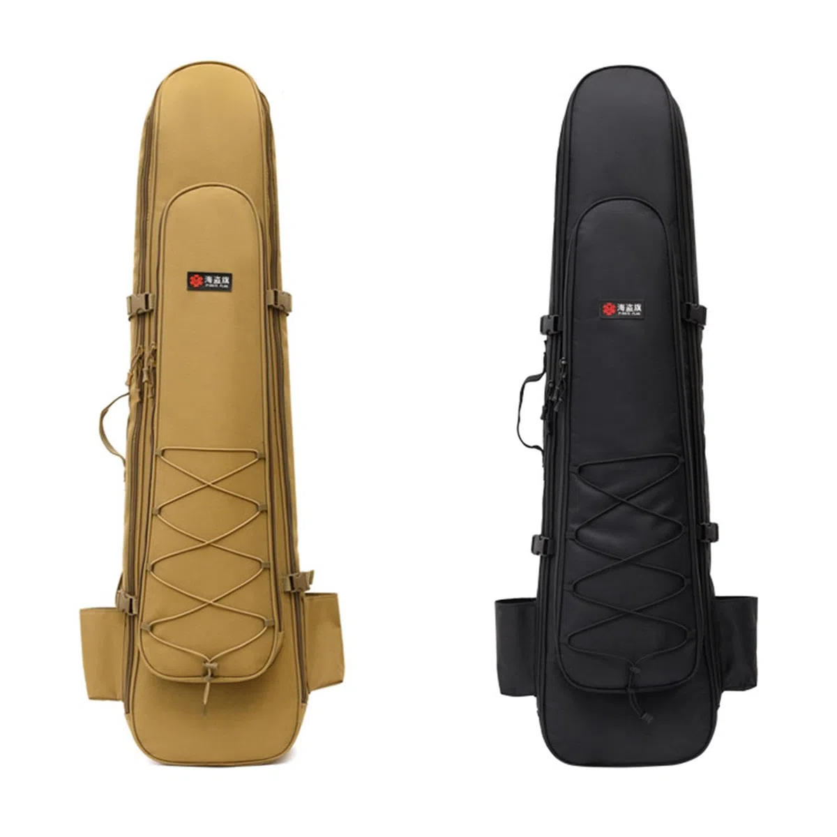 kowaku Lange Flossentasche, Tauchflossentasche, schützende, leichte Tauchtasche mit Reißverschluss, Rucksack, Tauchtasche zum Angeln, Wassersport, Schwimmen