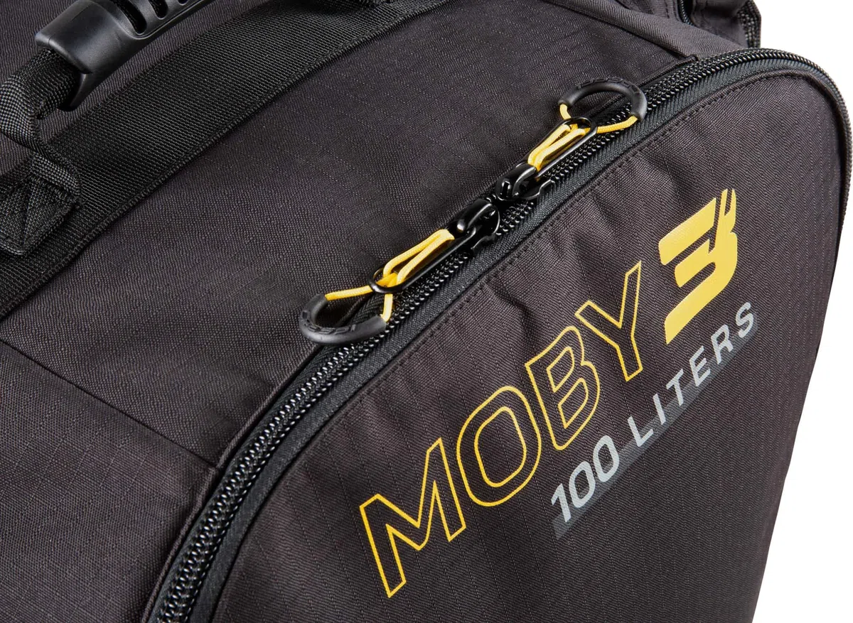 Cressi Moby 3 Trolley Bag Black/Yellow 100 L - Robuste und Geräumige Trolley Tasche ideal für Sportliche Aktivitäten und Reisen, Schwarz/Gelb, 100 L, Unisex
