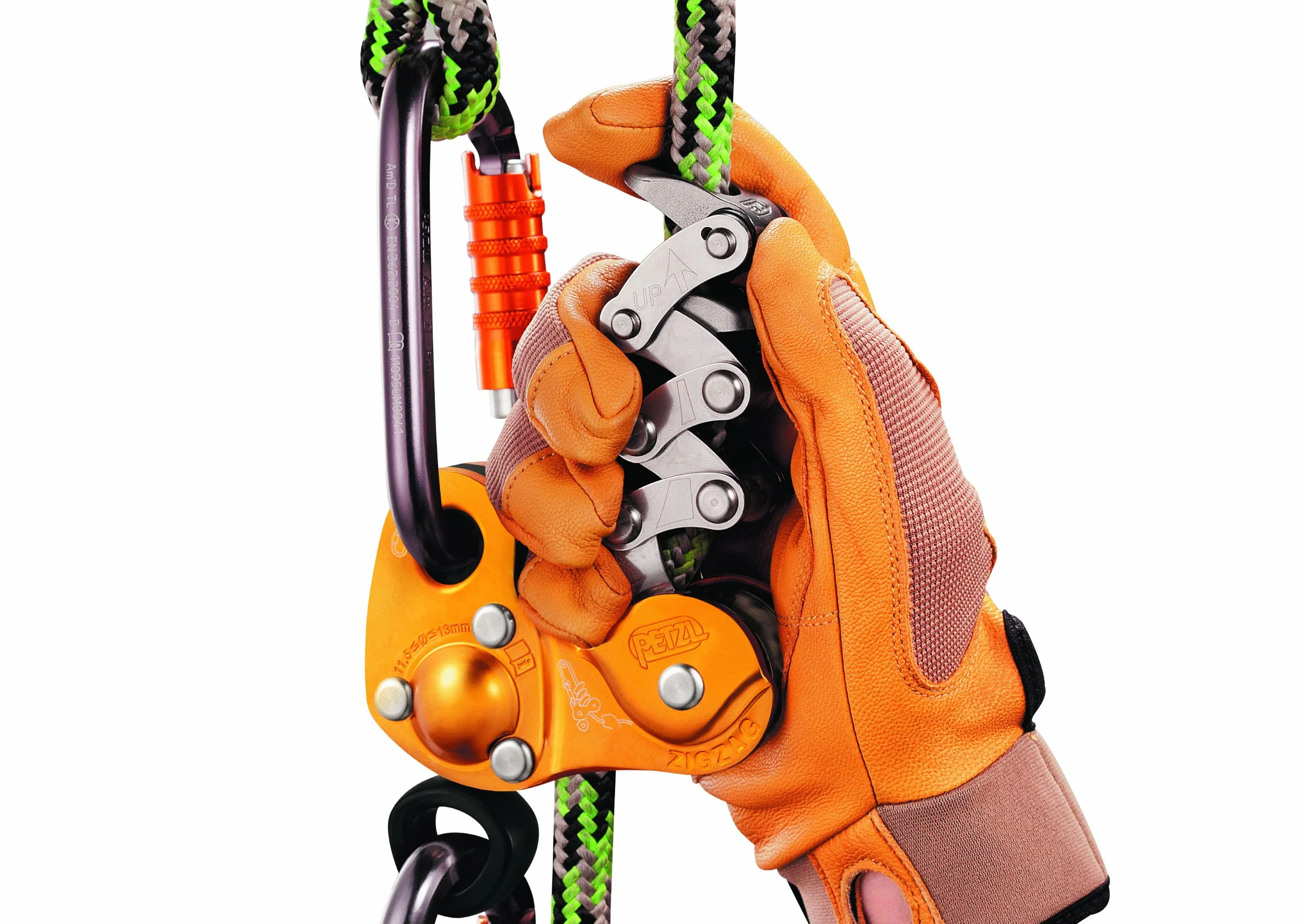 Petzl D22 A Zigzag Mechanische Prusik für Baum Pflege, 11,5 mm-13 mm