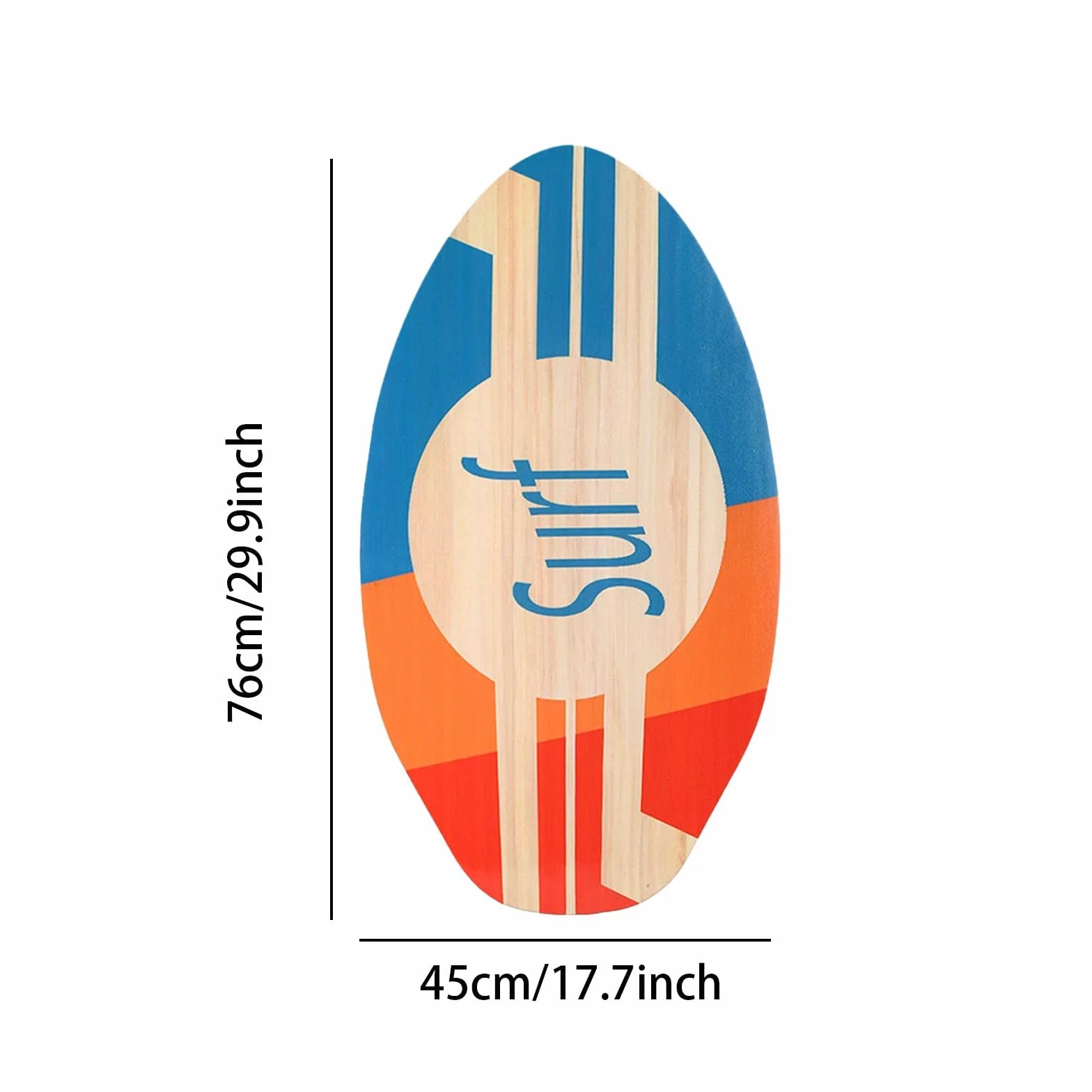 Harilla Skimboard für Kinder Surfbrett Universal Tragbares Gute Reibung Anfänger 30 Zoll Sommer Wassersport Kleine Kinder Surfbrett