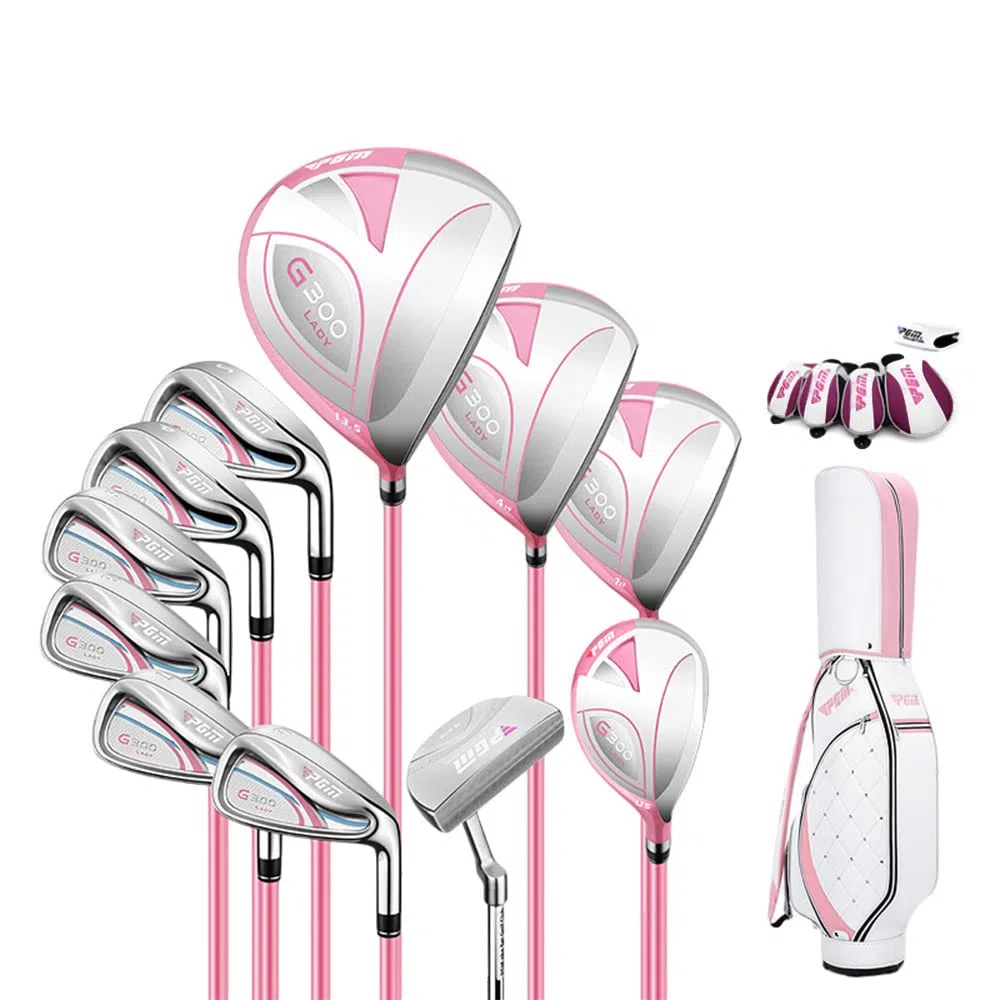 11 Teiliges Komplettes Damen Golfschläger Set,Anfänger Komplettsatz,Graphit Schaft,Damen, Rechtshand,Damen Schlägerset für die rechte Hand