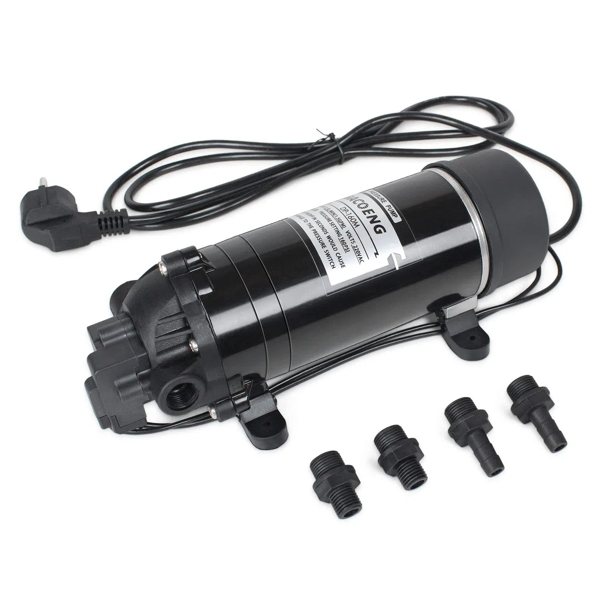 BACOENG AC220V 160 PSI Selbstansaugende Druckwasserpumpe Membranpumpe Trinkwasserpumpe 5.5 Ltr./Min