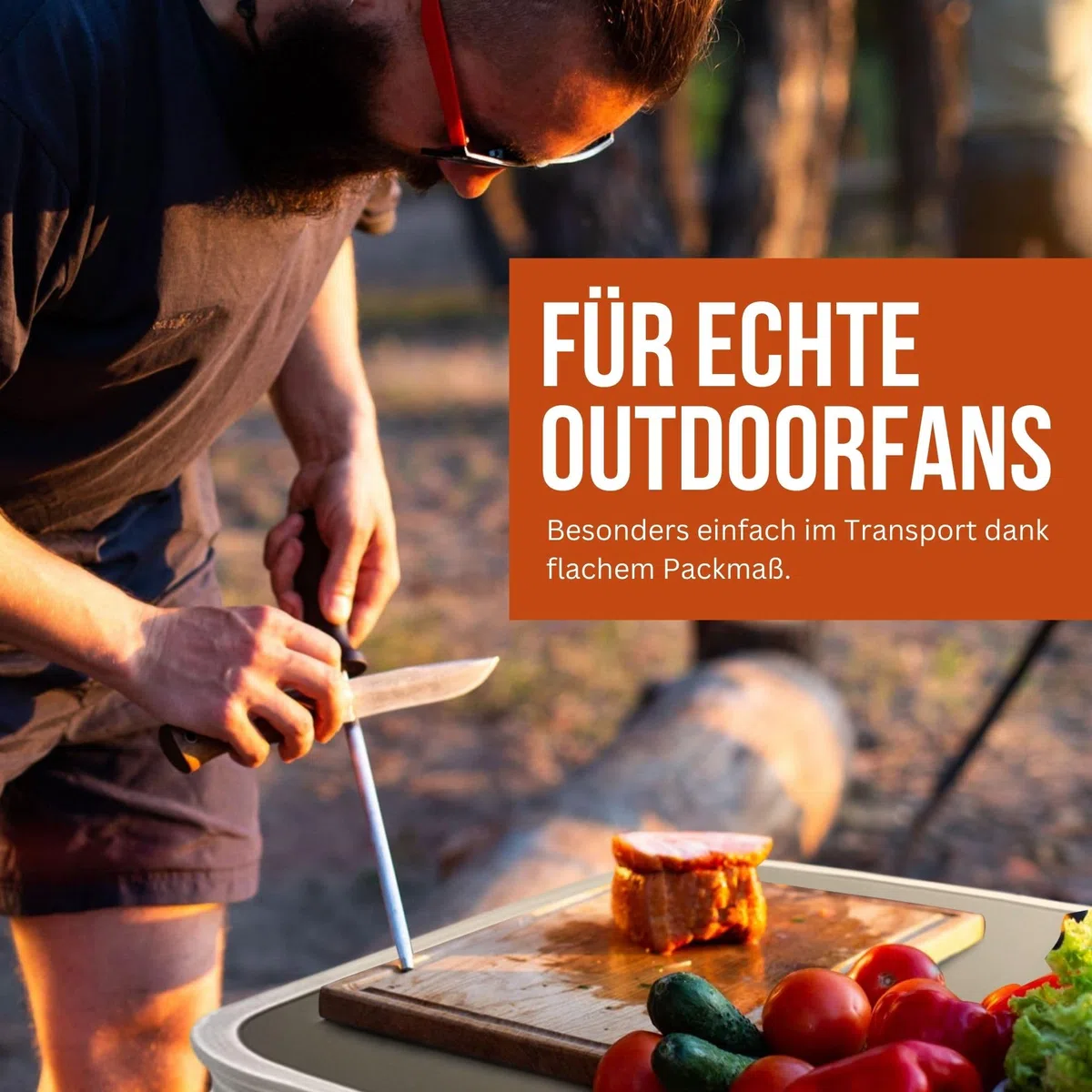 Campingschrank Camping Outdoor Vorzelt Campingmöbel, Camping Küche, faltbar, Reiseküche, Küchenschrank mit Arbeitsplatte und Staufächern für Outdoorküche, Vorzelt, Wohnwagen