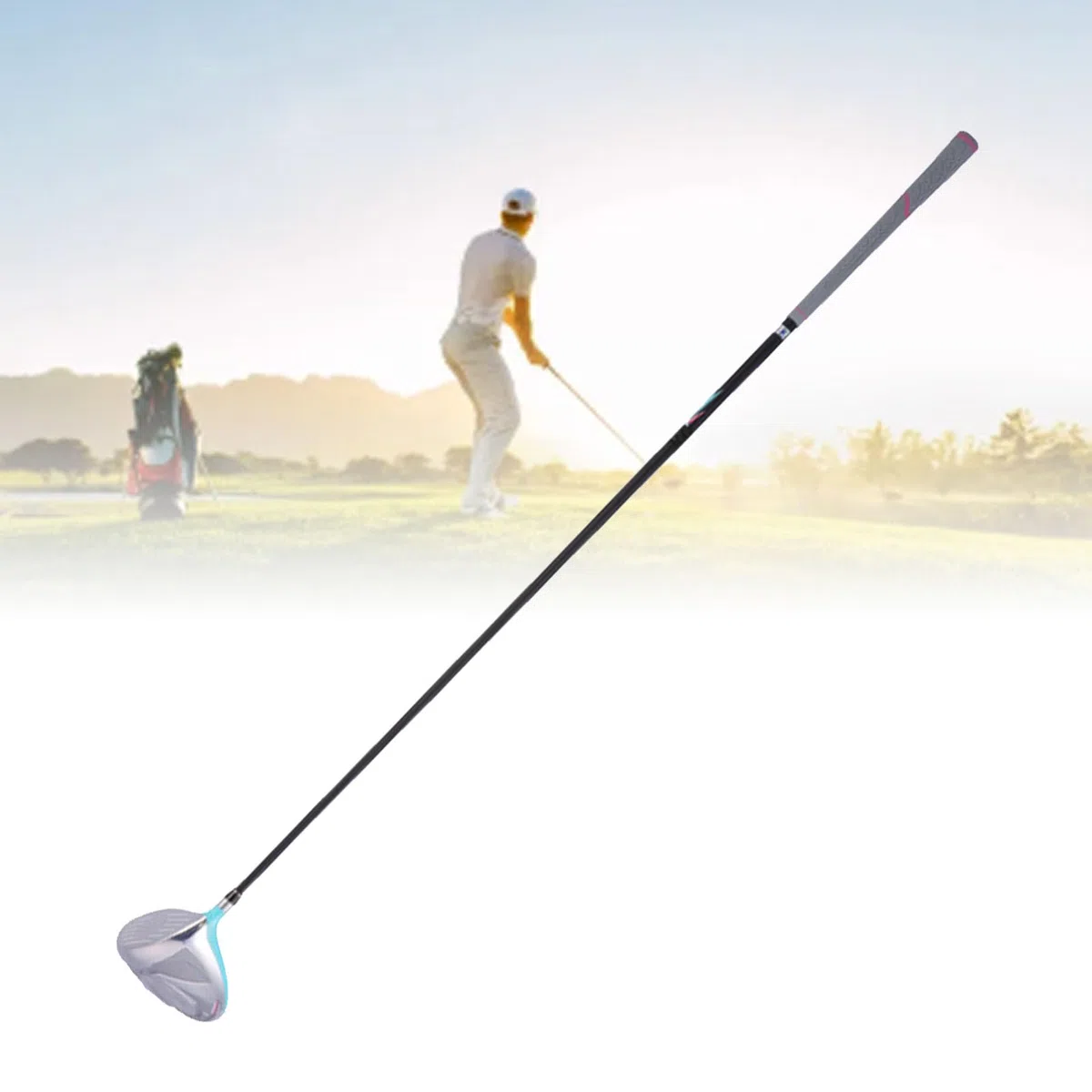 Asixxsix Golfschläger aus Aluminiumlegierung und Carbon, Fairwayholz mit niedrigem Schwerpunkt für maximale Weite, meistert das Fairwayholz mühelos, 10,5/12,5 Zoll, 45,55 Zoll