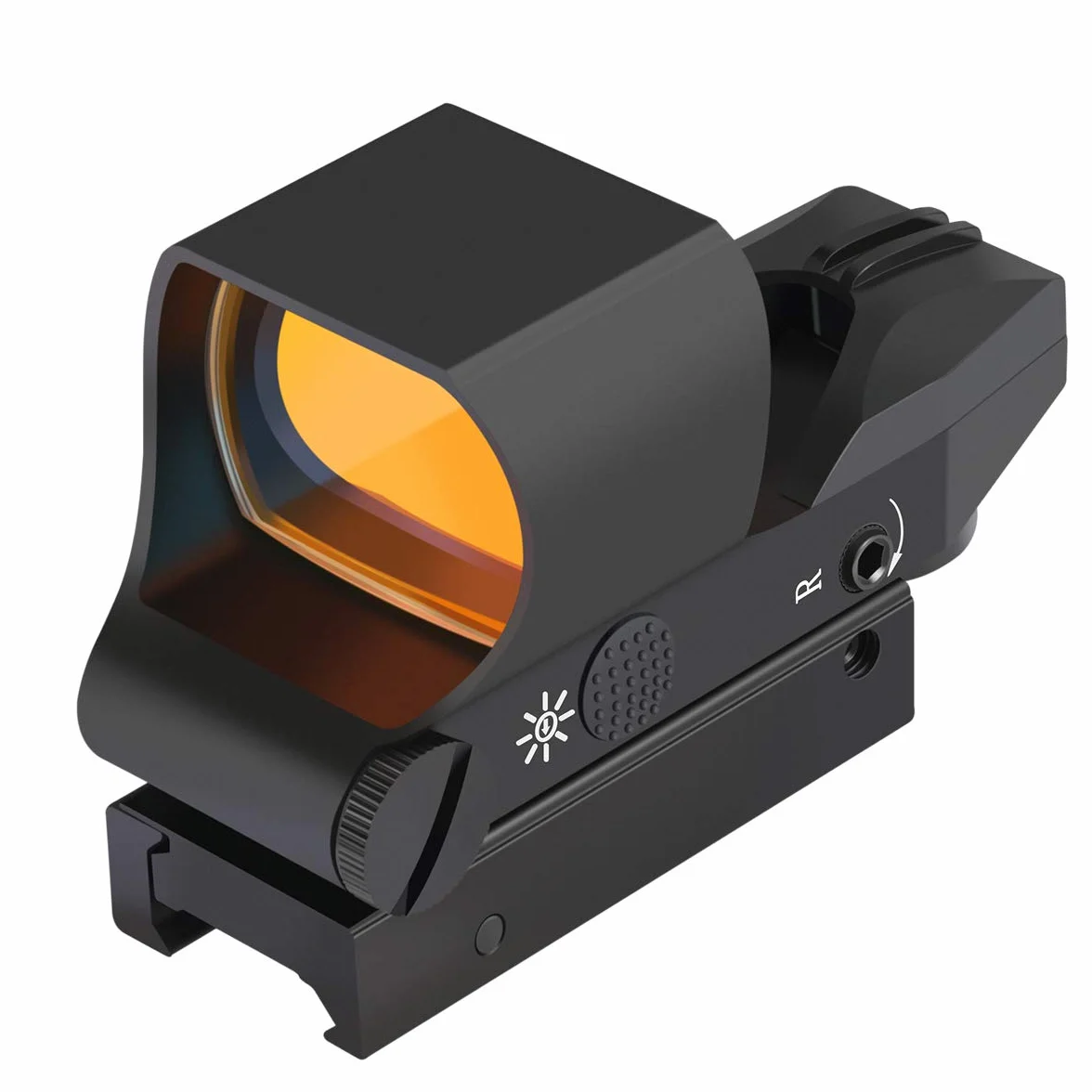 Feyachi RS-30 Rotpunktvisier Red Dot Visier Airsoft mit 20mm/22mm Schiene, 4 Reticles 5 Helligkeitseinstellungen Leuchtpunktvisier Zielfernrohr für Jagd Softair Pistole
