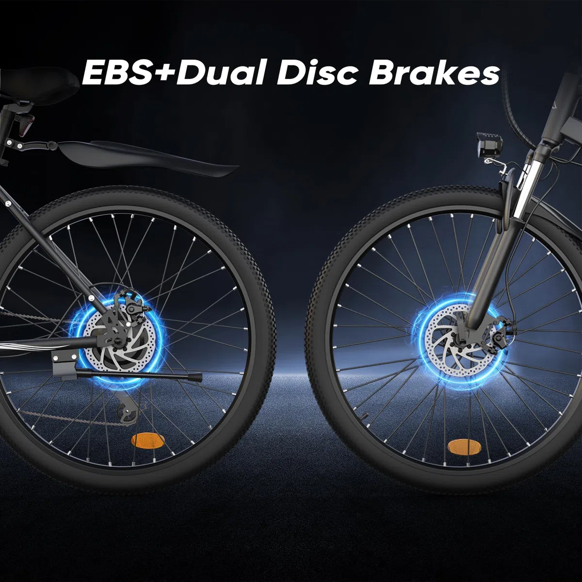 Finbike E Bike 26 Zoll, Elektrofahrrad 36V 10.4/15Ah Tauschbar Akku, 60-100KM Schnelllade EBike mit 7Gänge & Doppelscheibenbremse, E Mountainbike für Stadt,Durft, Alltagsmobilität