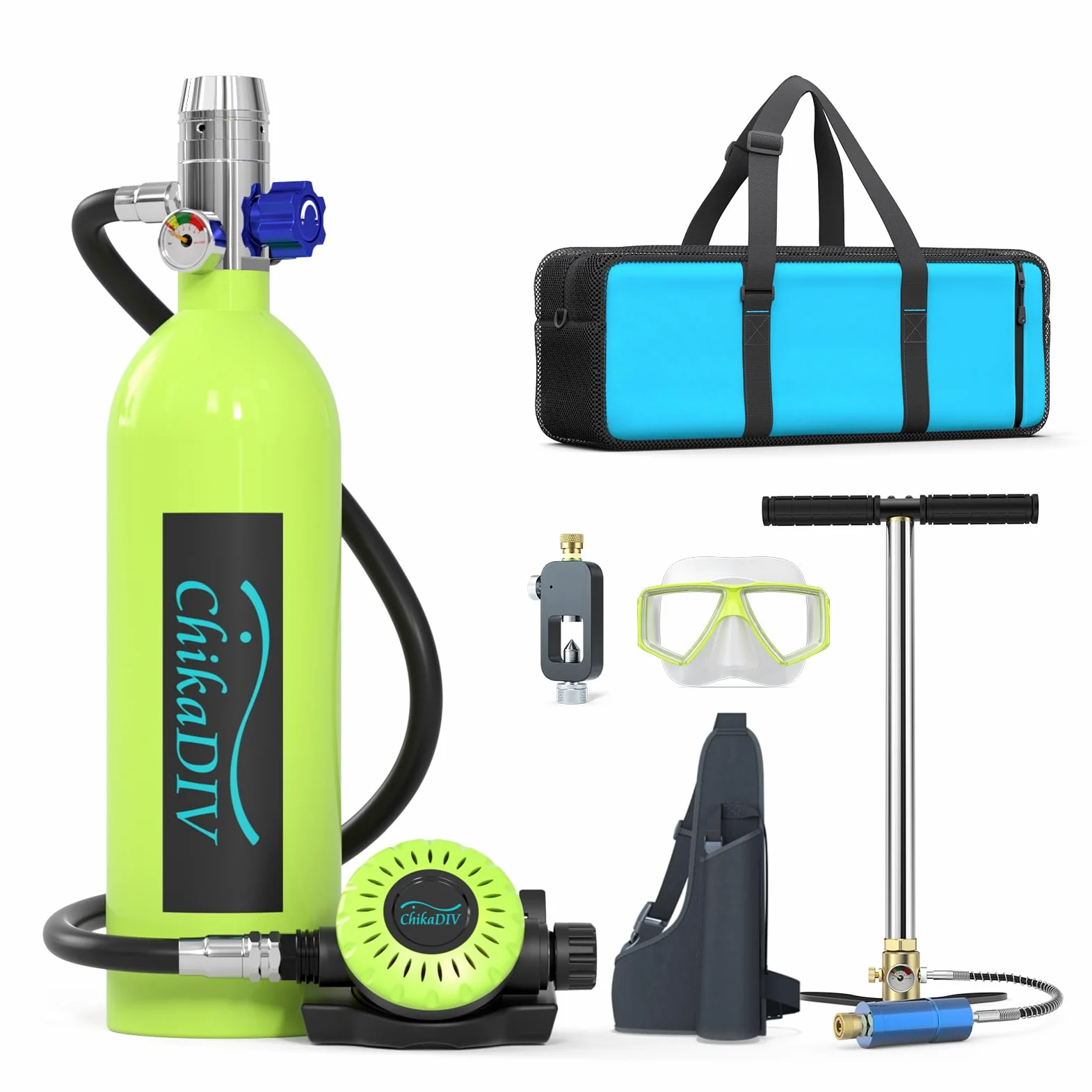 Tauchflasche Mini Sauerstoffflasche Tauchen Tragbare Tauchausrüstung Set Tauchausrüstung Tragbare 1L