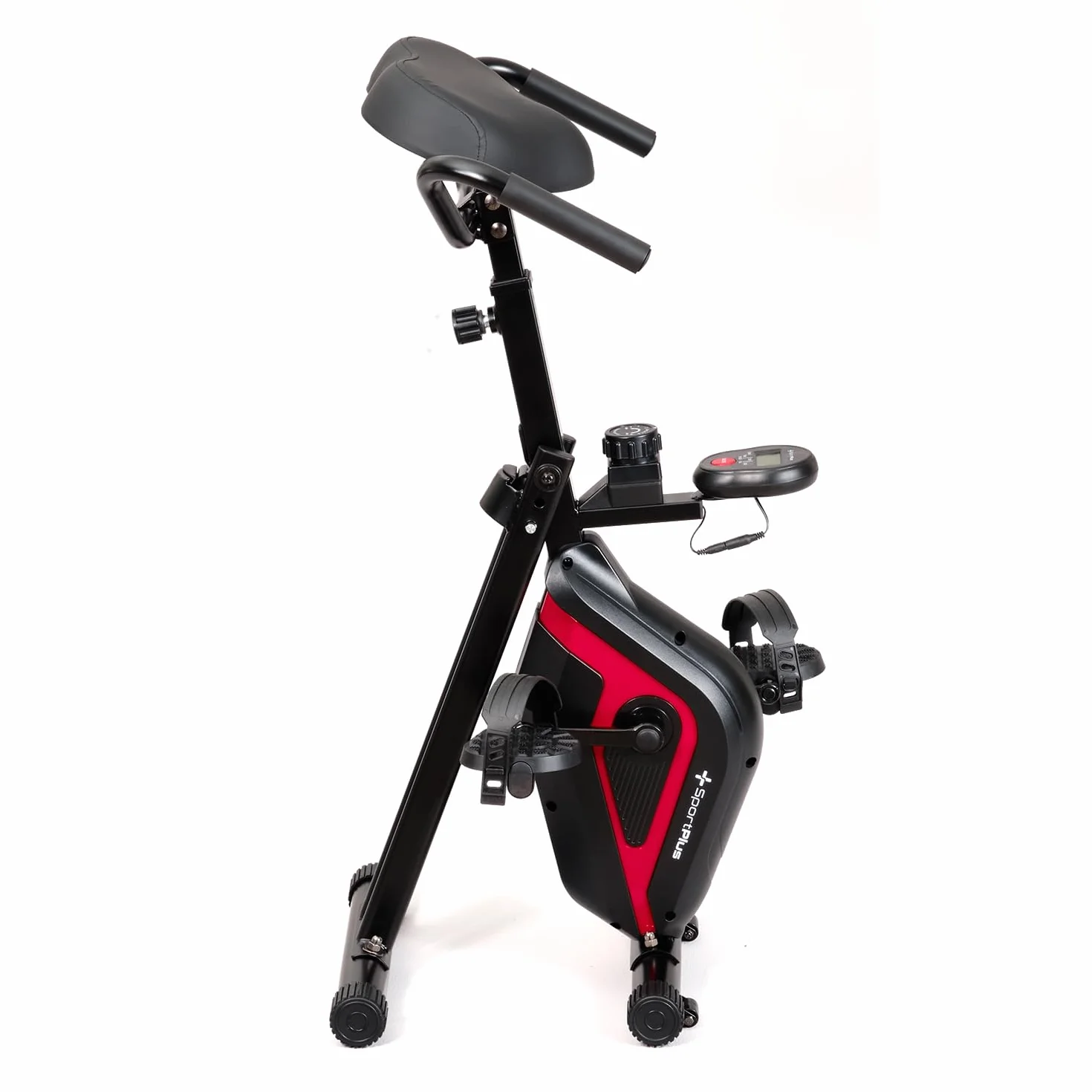 SportPlus Tischfahrrad für zuhause | Heimtrainer Fahrrad klappbar für höhenverstellbare Tische | perfekt für Homeoffice