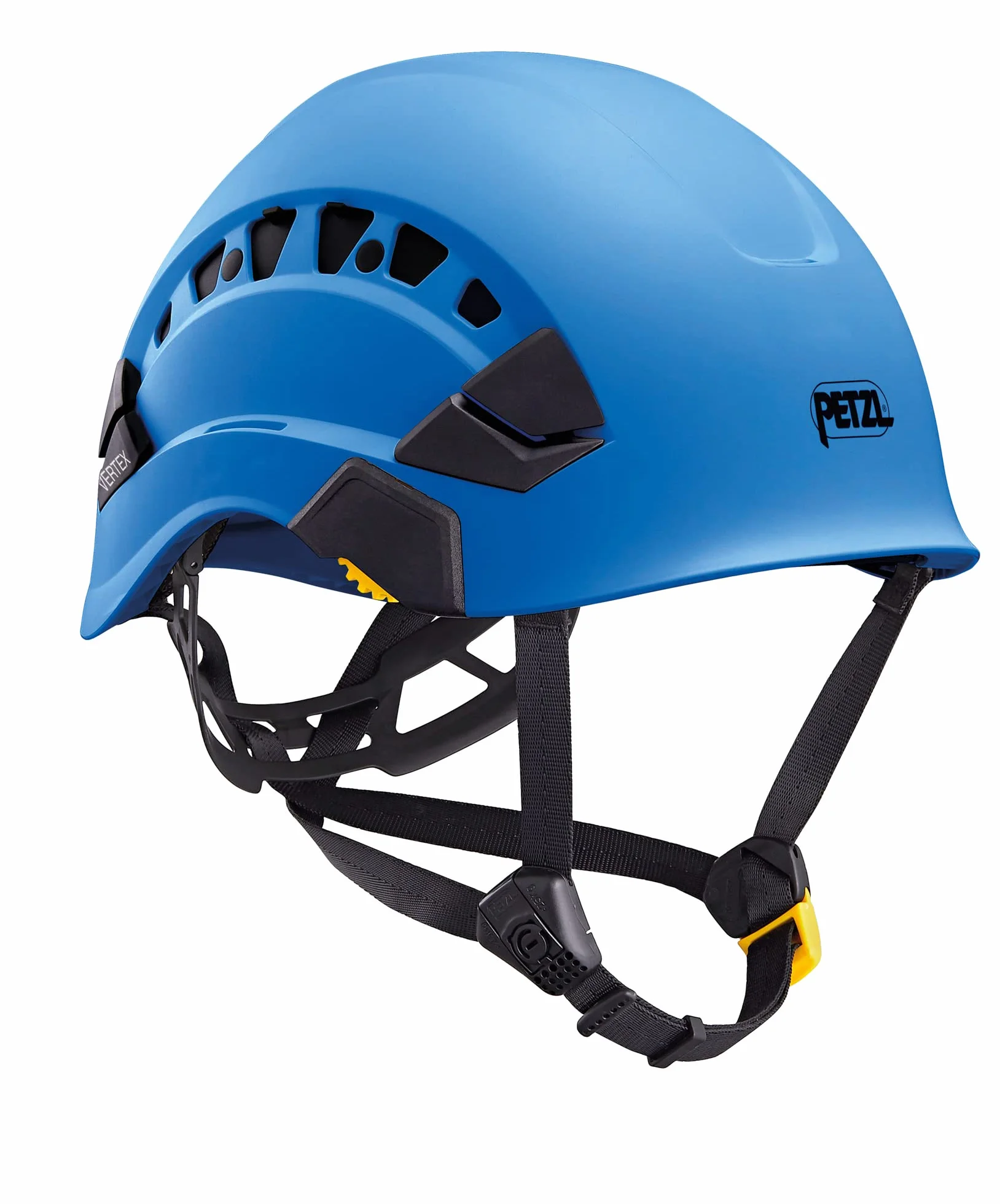 Petzl Kletterhelm Vertex Vent, belüftet, EN 397, EN 12492, blau A010CA05 (Helm Schutzhelm Sturzhelm Bergsteigerhelm Arbeitshelm)