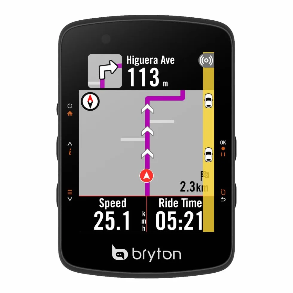 Bryton Rider 550 GPS Fahrradcomputer 37h Akkulaufzeit 2,8-Zoll Farbdisplay Navigation