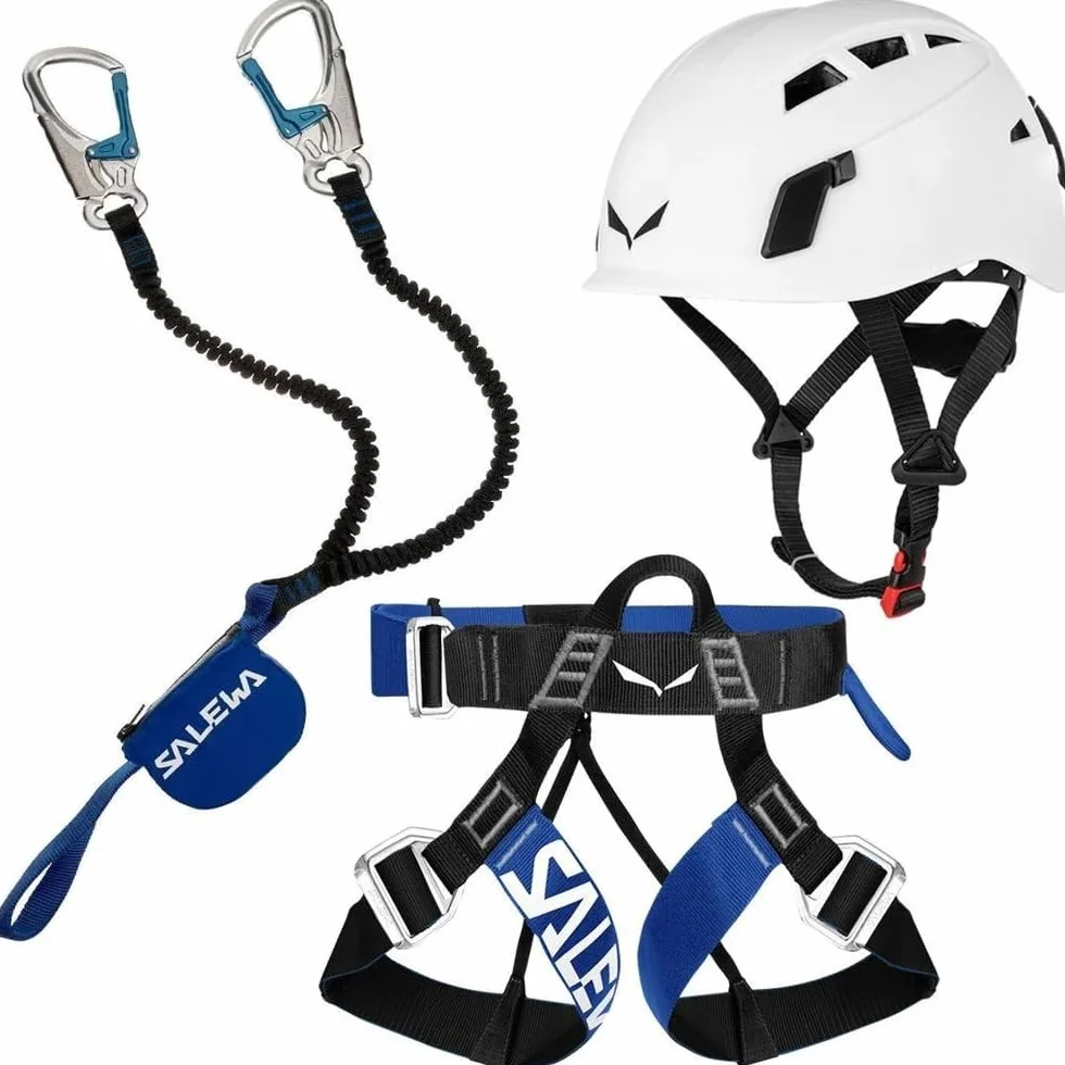 Salewa Klettersteigset Premium Attac mit Via Ferrata Evo Gurt und Toxo 3.0 Helm