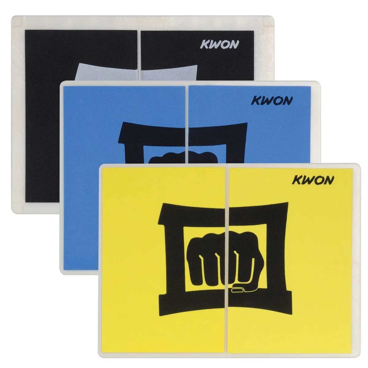 Kwon Bruchtestbrett Kalyeo, wiederverwendbar, 3 Verschiedene Widerstandsgrade, Version 2016 mittel/blau