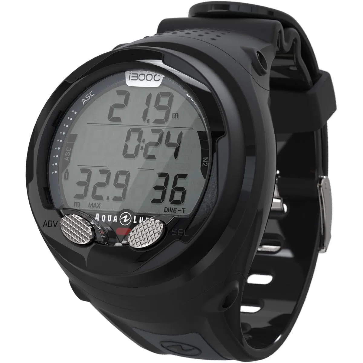 Aqualung i300C Tauchcomputer, Bluetooth, Aqua Lung 3-Gas Dive Computer, Intuitive Navigation, Vier Betriebsarten, Höhenanpassung, Ideal zum Tauchen