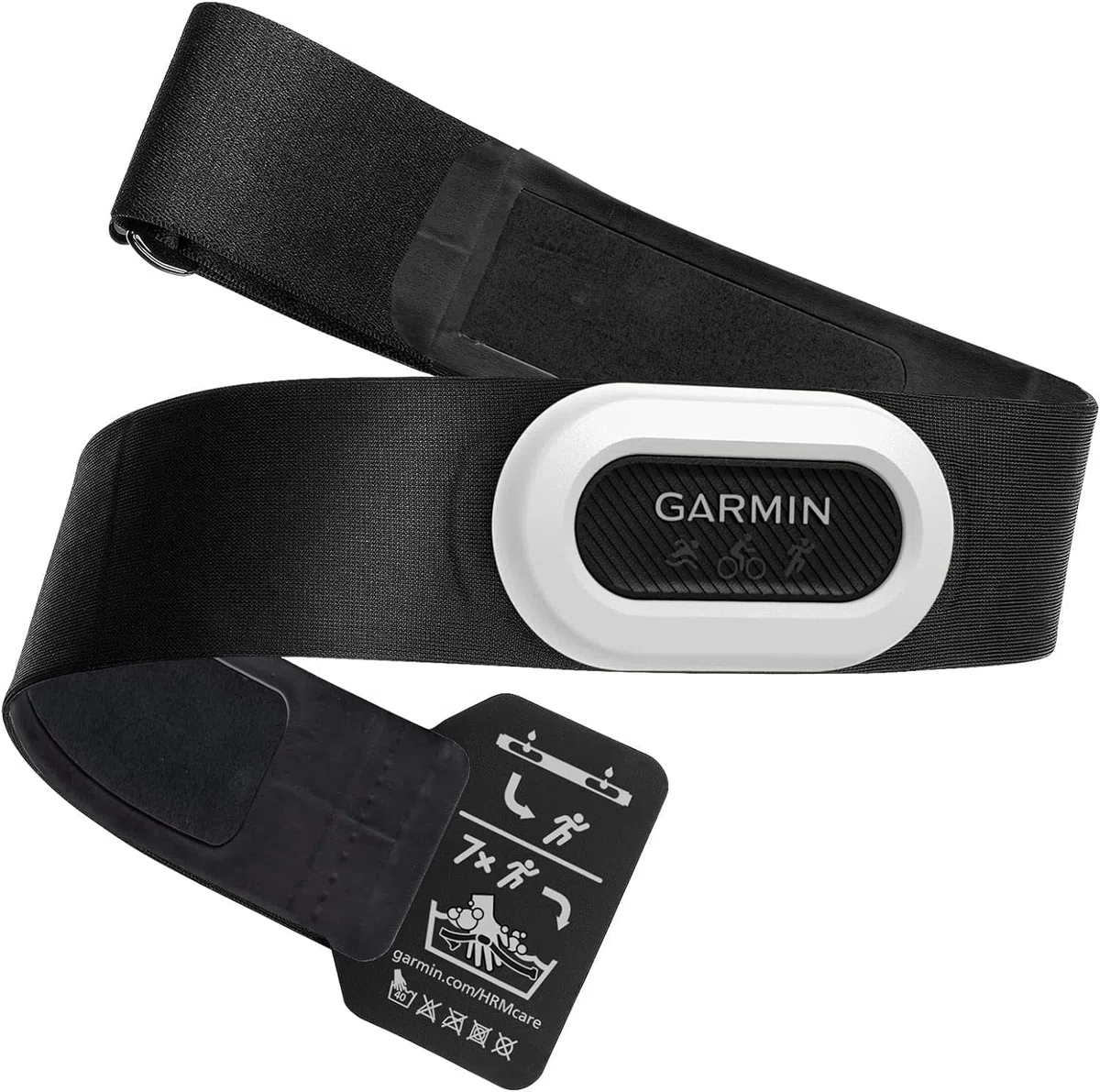 Garmin HRM Pro Plus – Premium Brustgurt zur Aufzeichnung von Herzfrequenz & Bodenkontaktzeit, auch & Unisex – Erwachsene Herzfrequenz Brustgurt Verlängerung – 32,5 cm Verlängerungsgurt, Schwarz, M