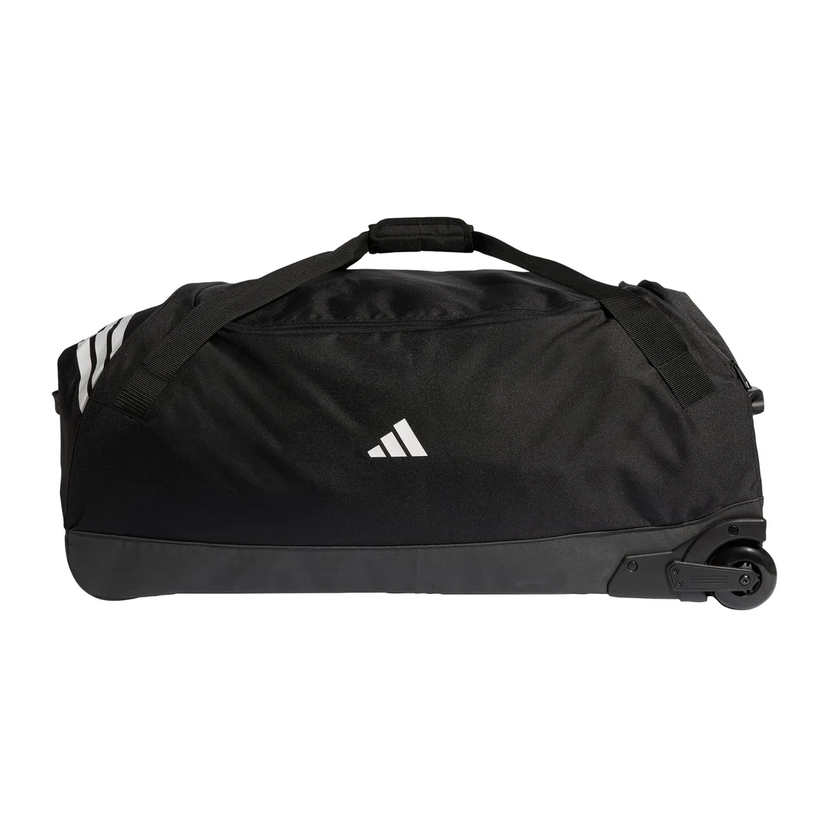 adidas Unisex Tiro Trolley Team Bag with Wheels Extra Large Carrier Bag Case, Black/White, One Size
