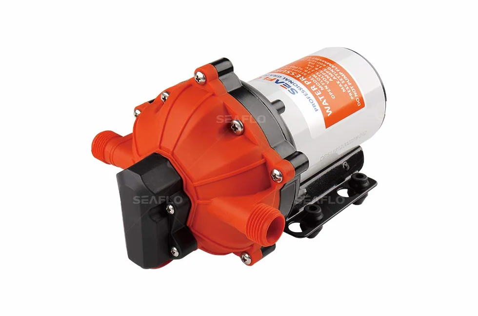 SEAFLO Membranpumpe der Serie 55 - 12V DC, 5,5 GPM, 60 PSI mit Hochleistungsdruckschalter