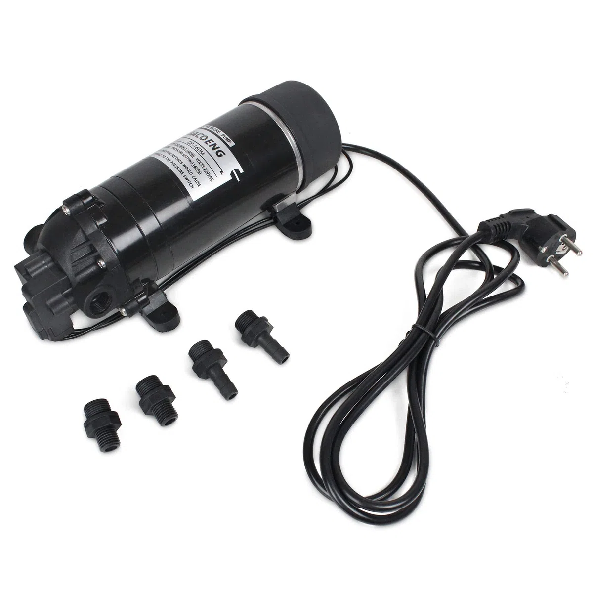 BACOENG AC220V 160 PSI Selbstansaugende Druckwasserpumpe Membranpumpe Trinkwasserpumpe 5.5 Ltr./Min