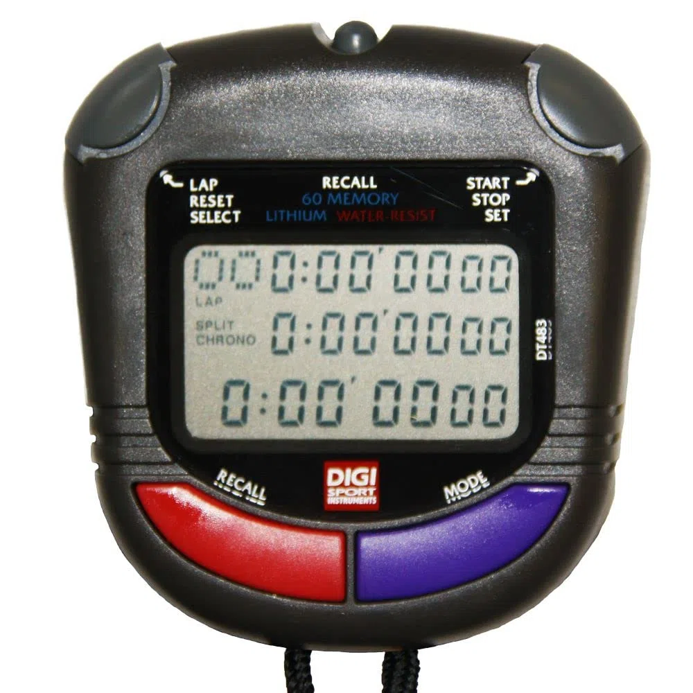 Schütt DIGI Stoppuhr PC-91 Digital Profi Stoppuhr 60 Memory Speicher spritzwasserfest