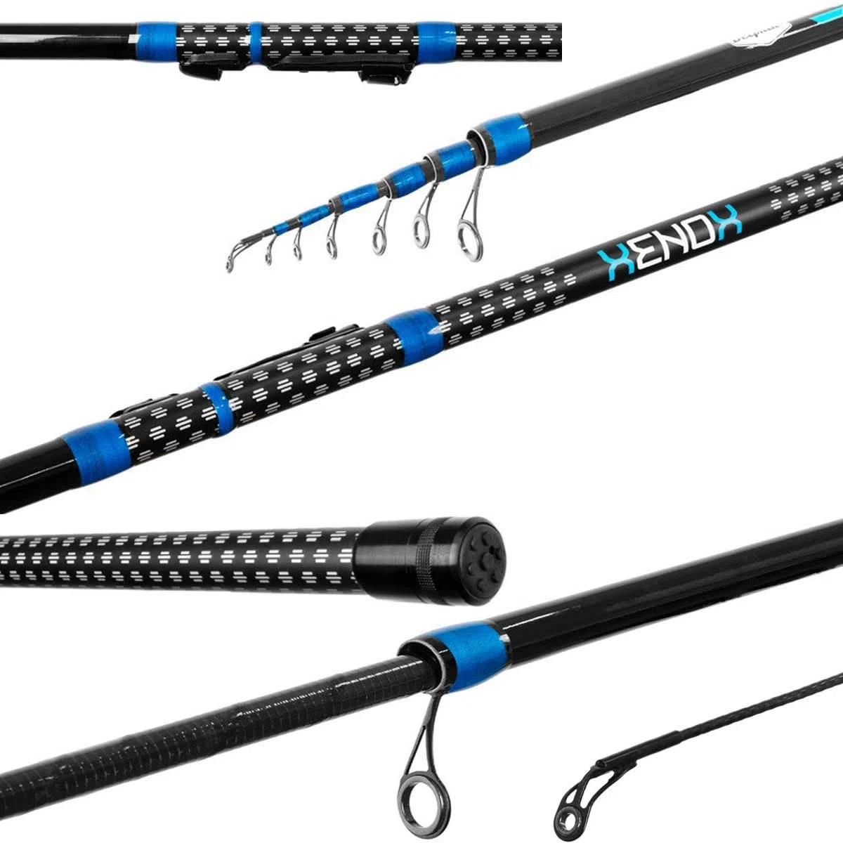 Delphin XENOX Bolognese Rute 4,0m/155g / Wg.<30g/ high Carbon beringte Stipprute