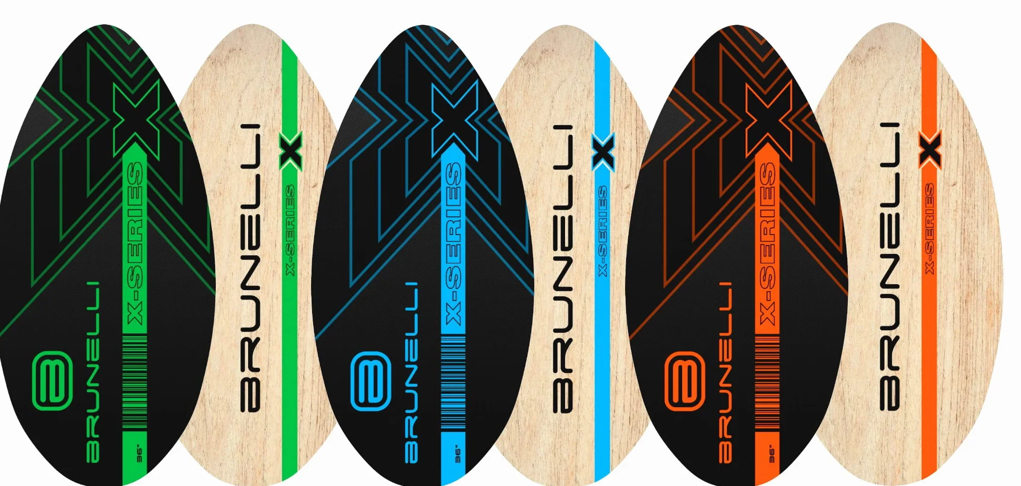 Brunelli Skimboard Surfbrett Holz Wellenbrett Surfboard Skim Board