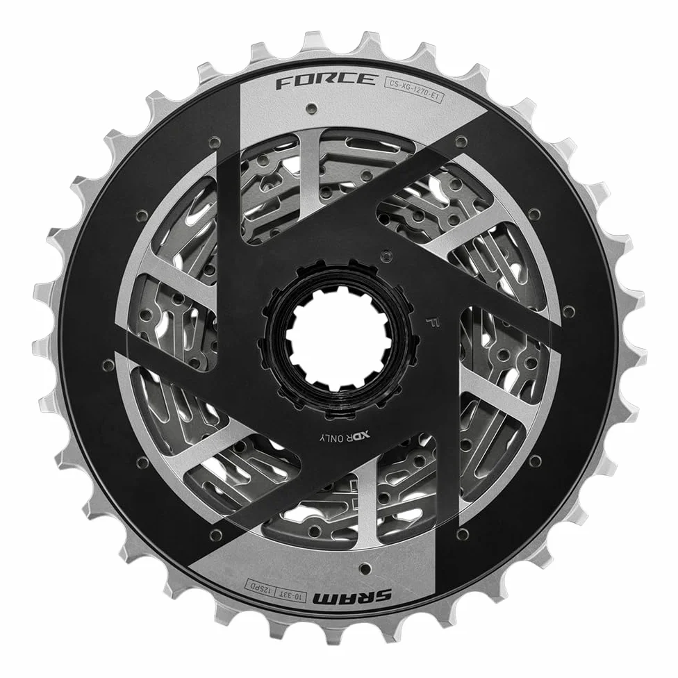 SRAM Force XG-1270 Cassette - 12-Speed, Silver, for XDR Driver Body, E1