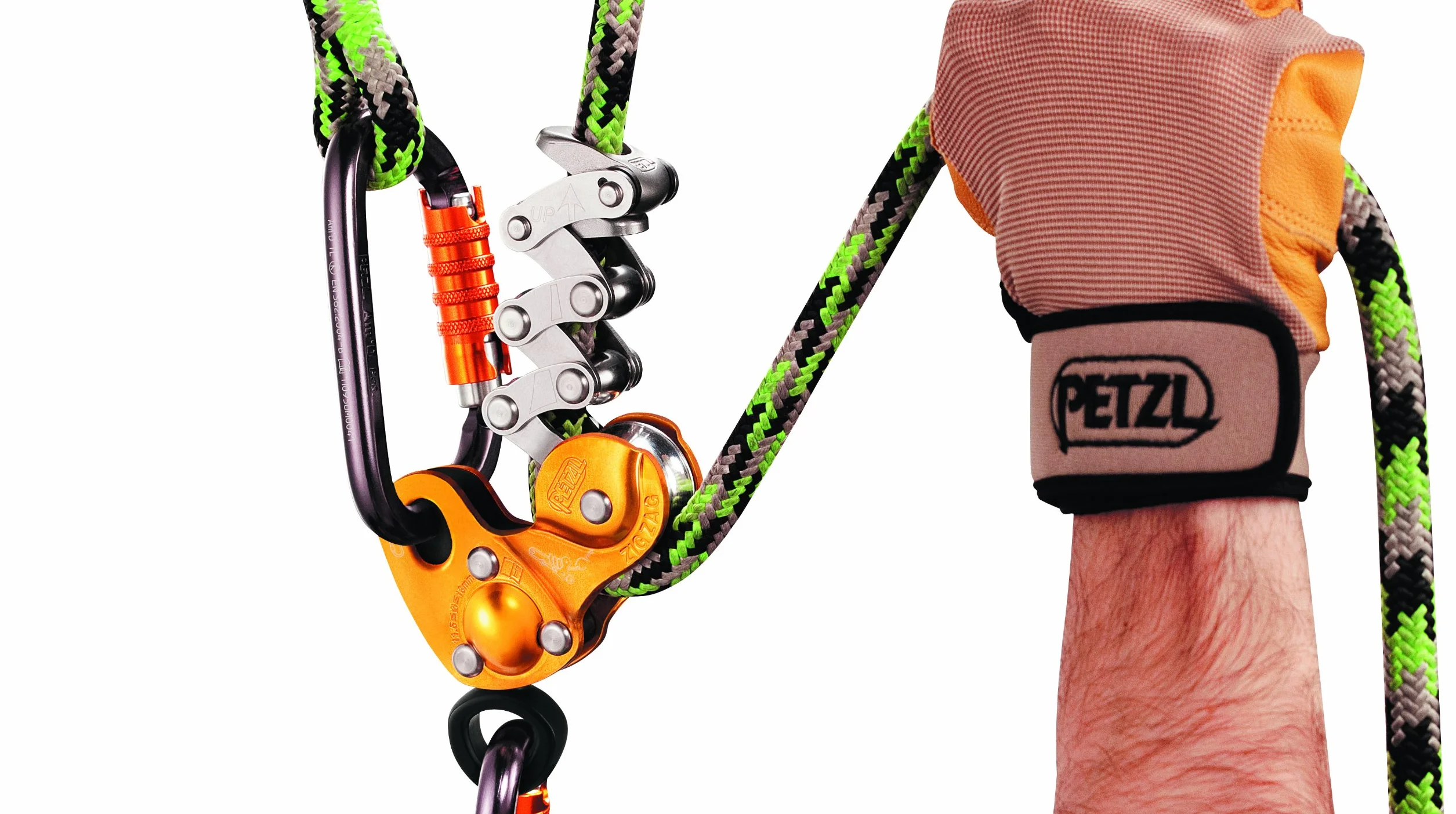 Petzl D22 A Zigzag Mechanische Prusik für Baum Pflege, 11,5 mm-13 mm