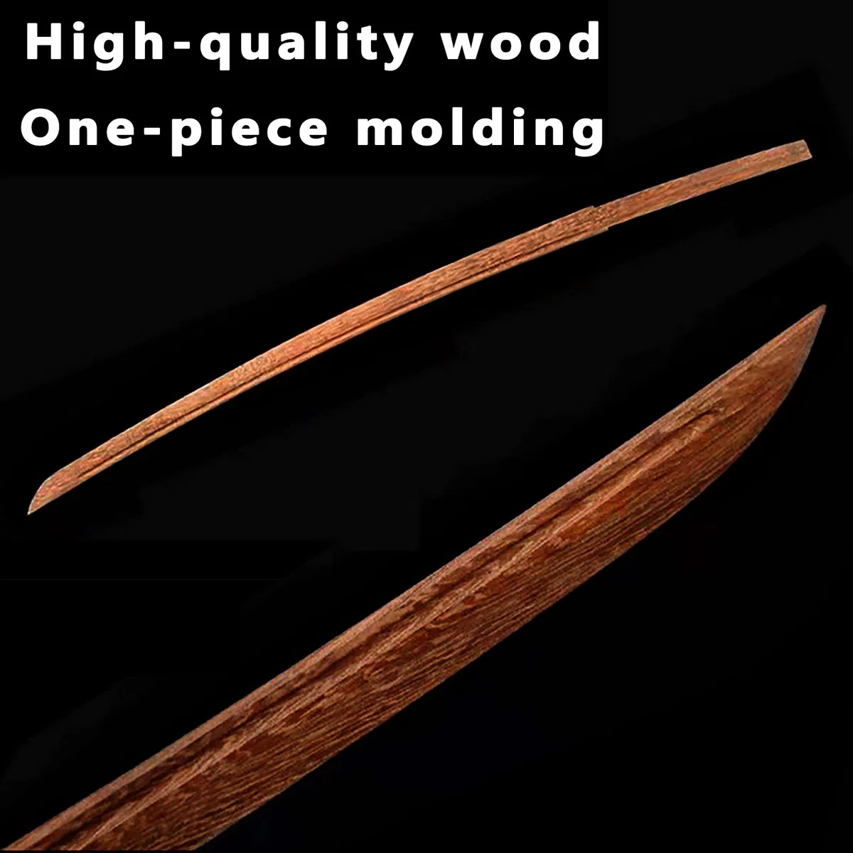 Natürliches Palisander-Katana, handgefertigtes Holz-Samurai-Schwert mit Scheide, 103 cm Bokken für Display, Cosplay-Kollektion und Kendo-Training-I
