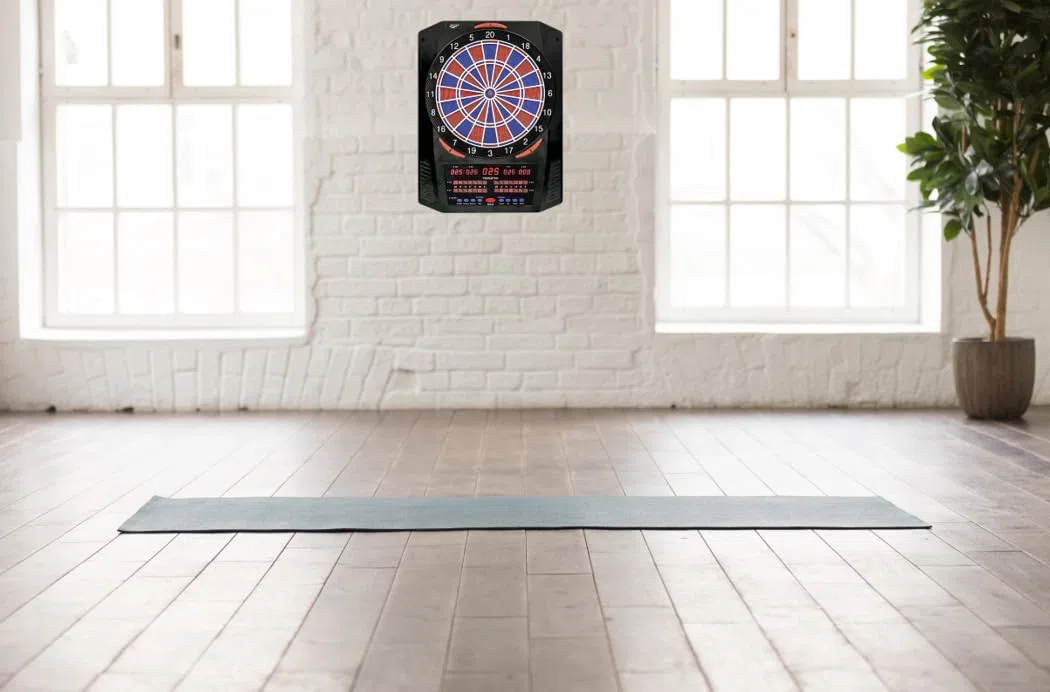 Carromco TOPAZ-901 E-Dartboard | Profi 2-Loch | Massive 761 Varianten | PREMIUM-VIELFALT: Elektronischer Dartautomat fuer 1-8 Spieler mit 40 Spielen incl Cricket. Komplett-Set mit Softdarts