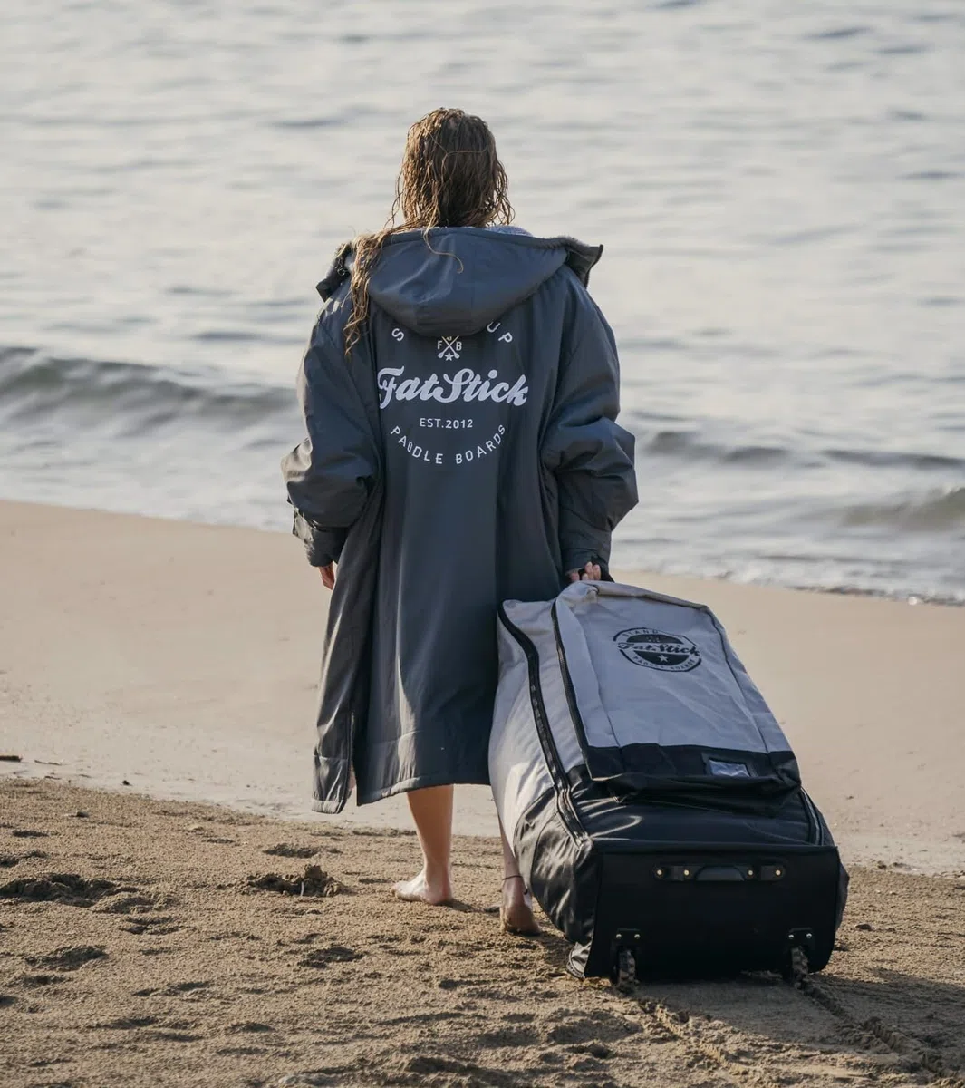 Fatstick Paddelbrett-Aufbewahrung & Reise-Rucksack mit Rollen – SUP & Surfbrett Rucksack – wasserabweisendes Segeltuch