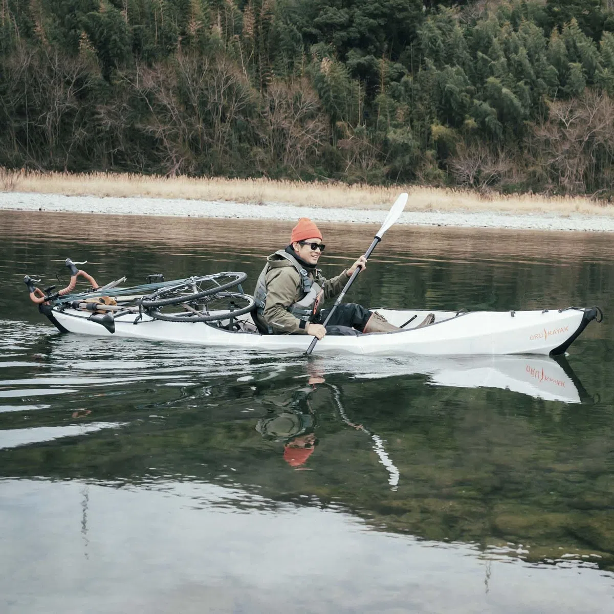 Oru Kayak Faltbares Kajak Beach LT – Stabil, langlebig, leicht – Anfänger, Intermediär - Freizeitpaddeln auf Seen und Flüssen – Größe (aufgebaut): 370 x 71 cm, Gewicht: 11,3 kg