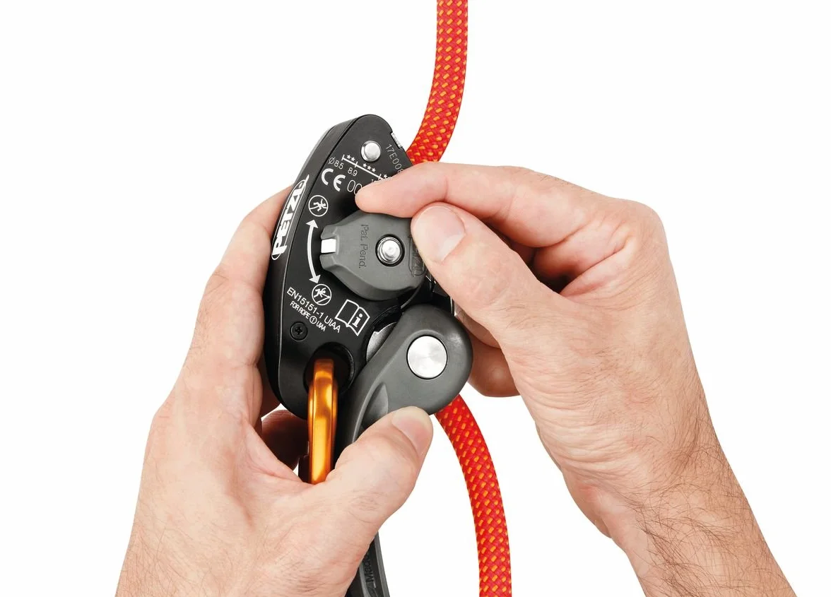 PETZL GRIGRI + Belay Device with Cam-Assisted Blocking and Anti-Panic Handle, Suitable for Learners and Intensive Use