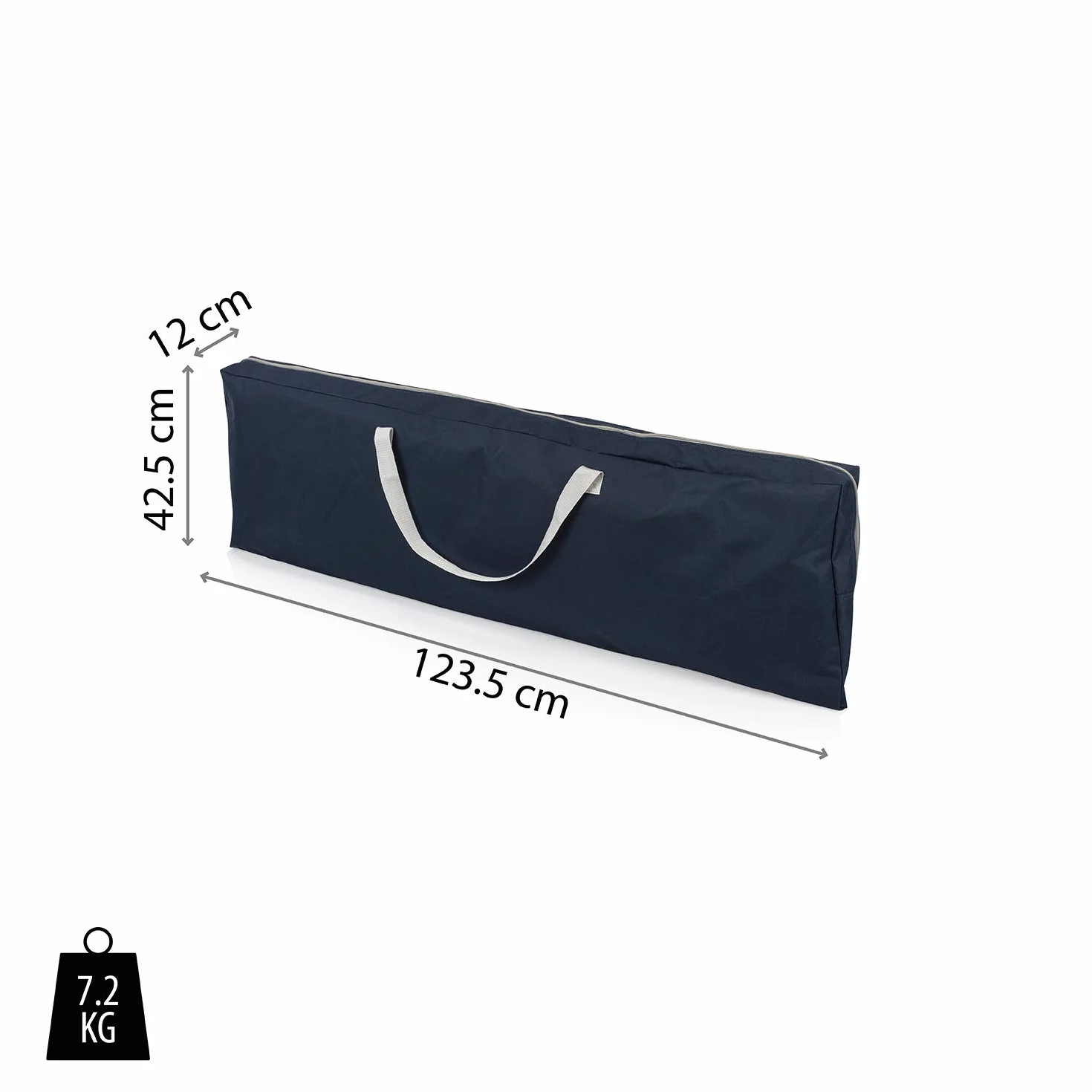 Campart Campingküche mit zwei Aufbewahrungsfächern, Spülbecken und Windschutz, KI-0753, blau