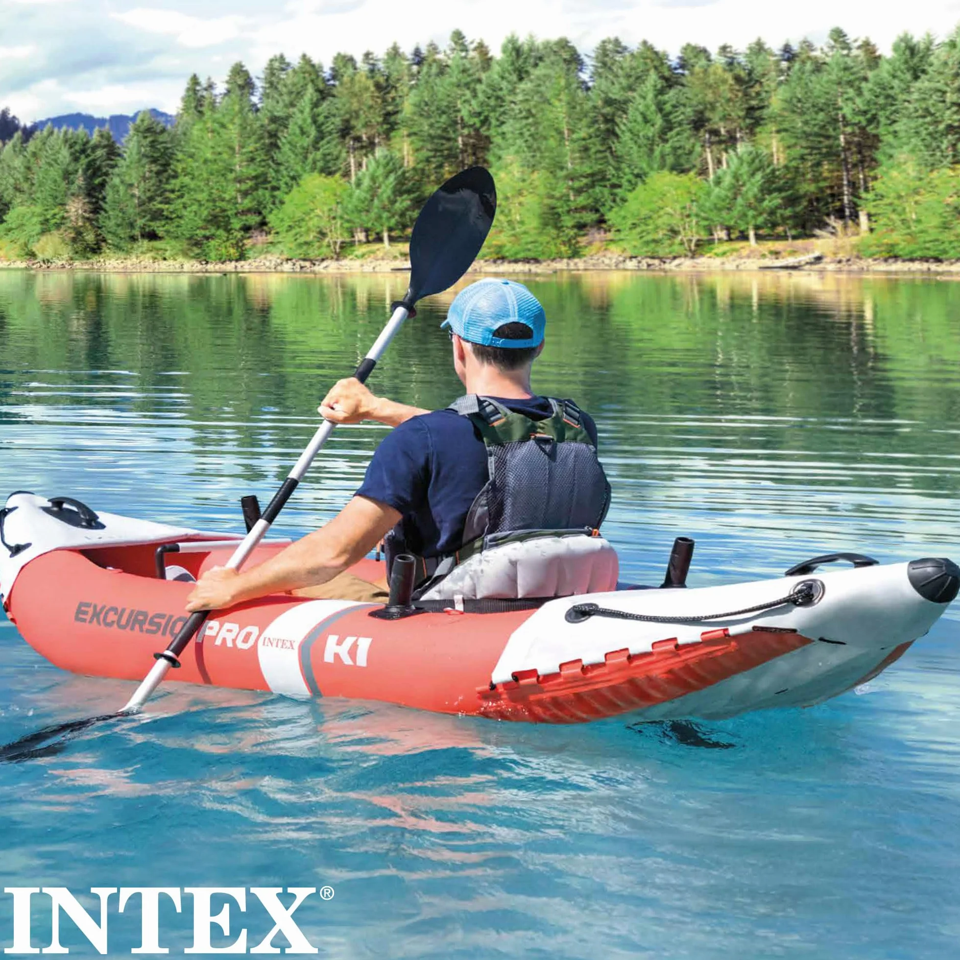 Intex Unisex's Kayak, Multicolour, One Size