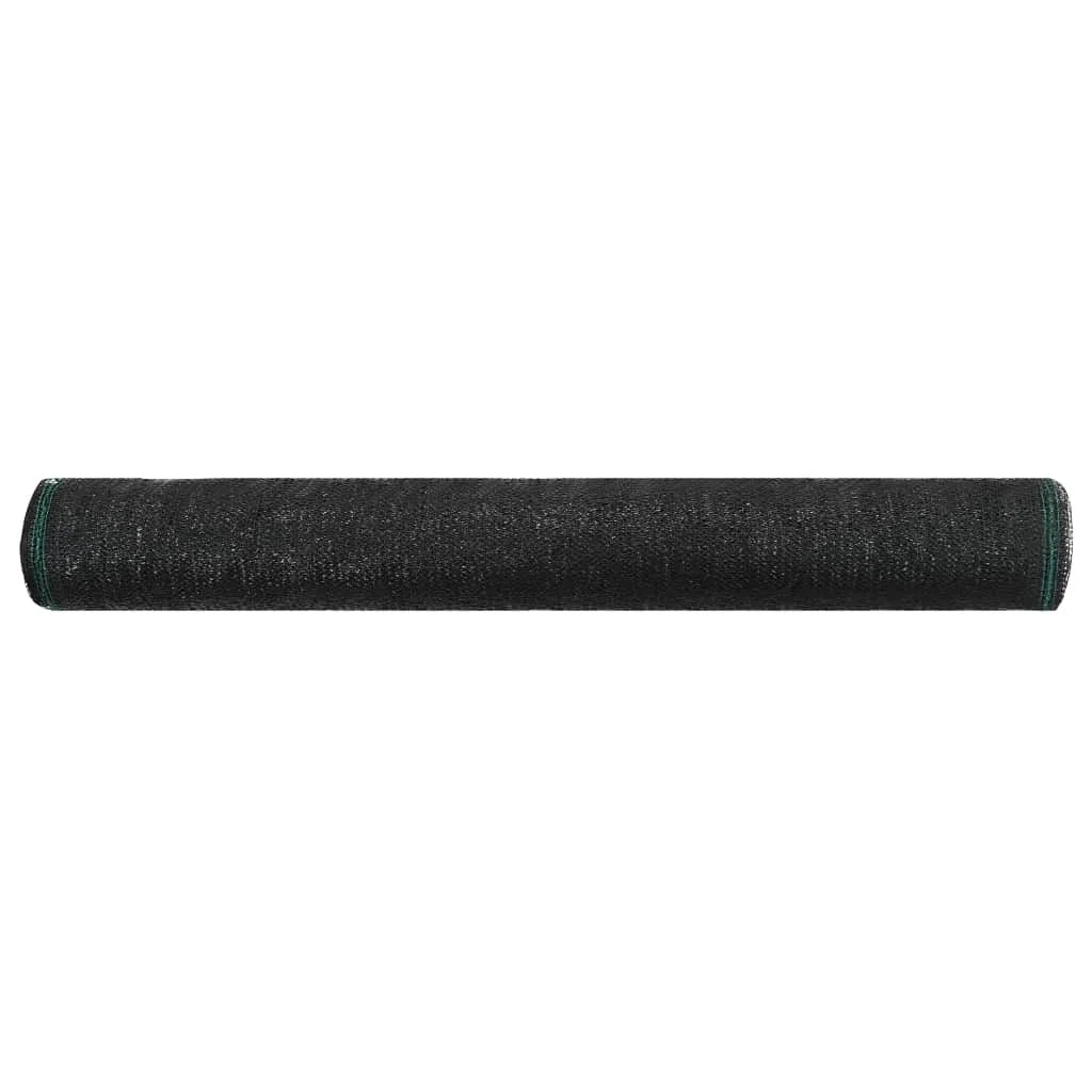 vidaXL Tenniszaun, HDPE, 1 x 25 m, Schwarz, für Zaun, Tennisnetz