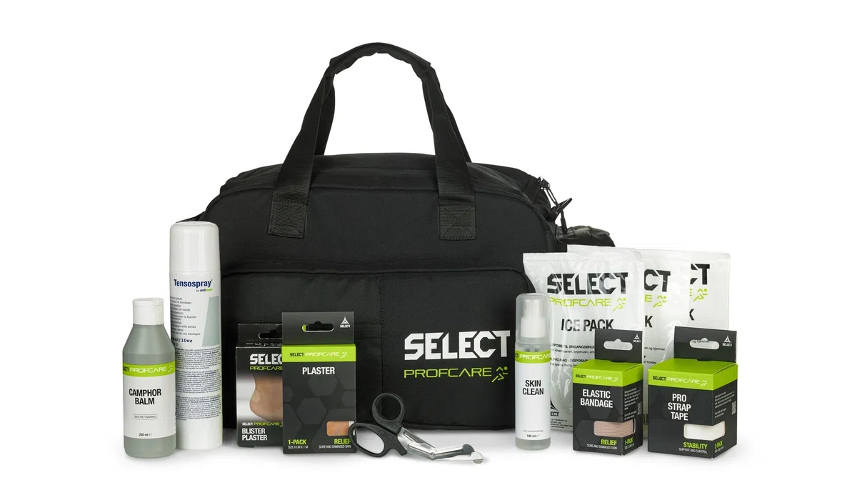 Große Betreuertasche mit Inhalt von SELECT
