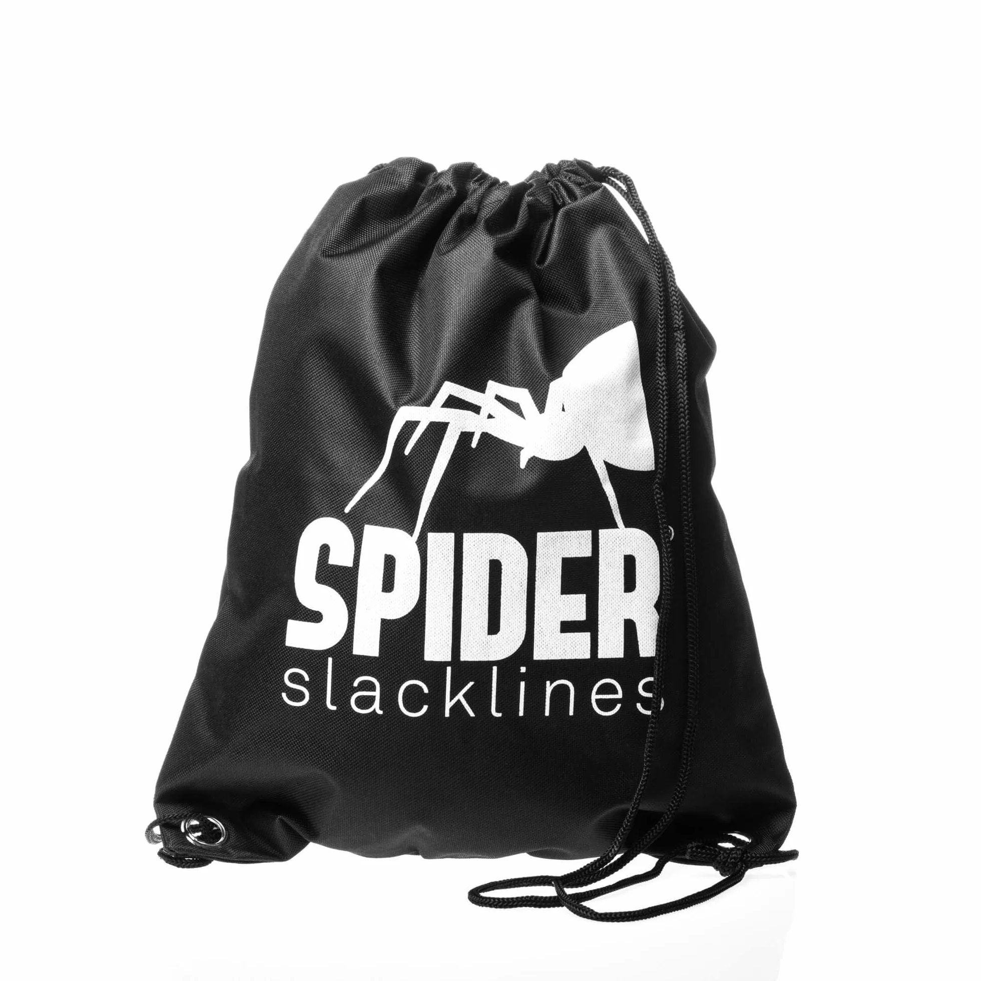 SPIDER SLACKLINE LKS01 - Kit Longline Fly Line 25, Slackline 20 m, zwei weiße Ratschen, Gurt 2,5 m, Slingbag inklusive - Komplett-Kit für Slackliner
