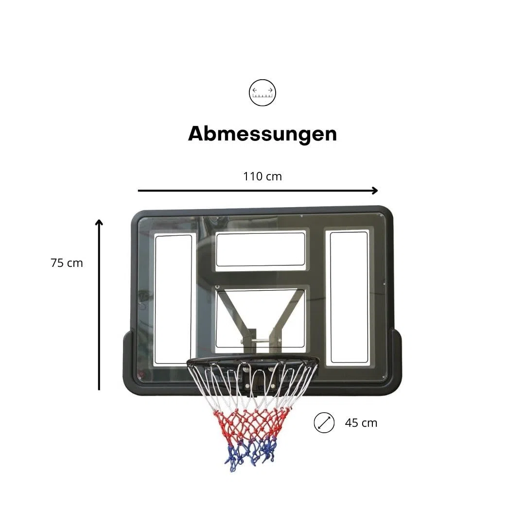 Pegasi Basketballbrett Classic 110x75cm