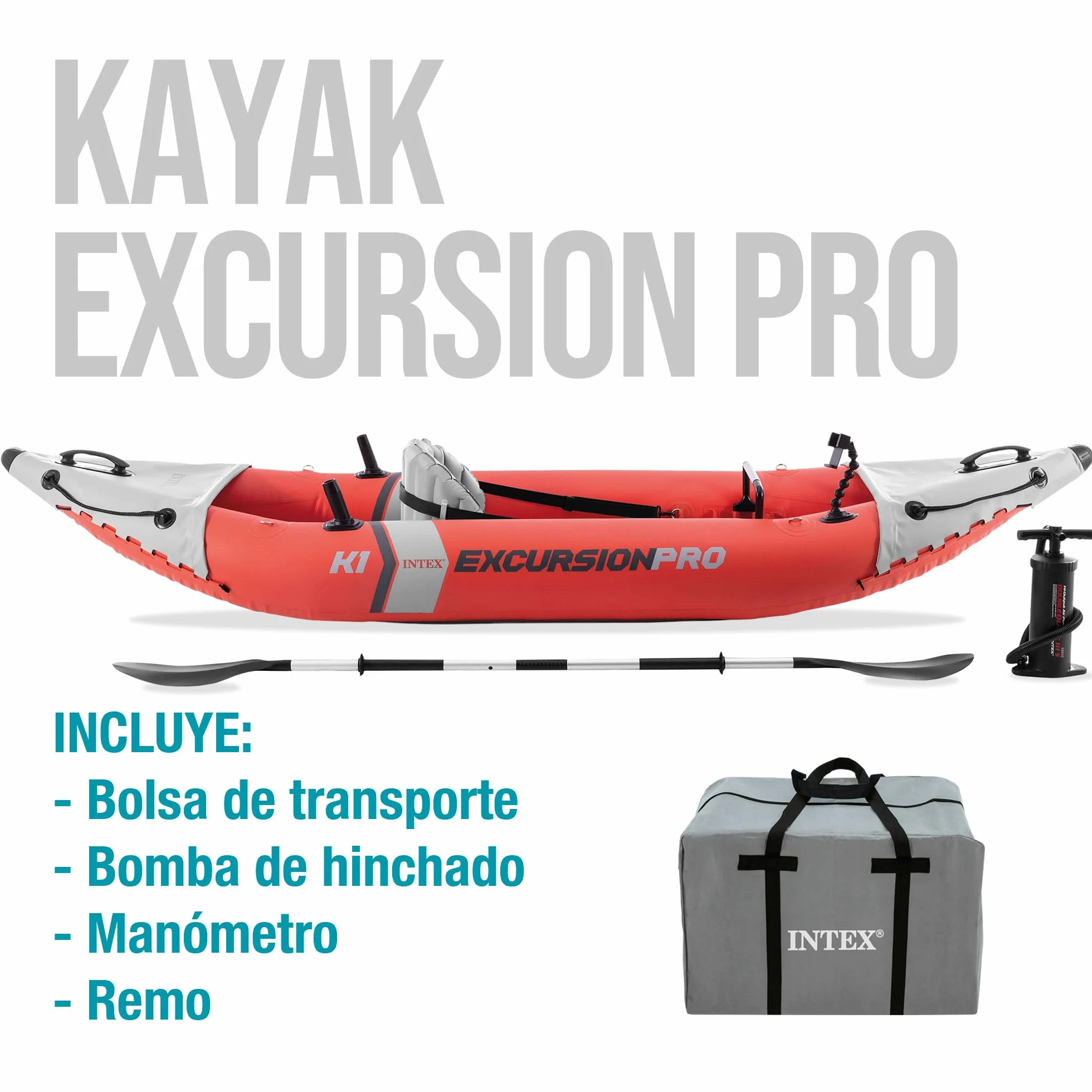 Intex Unisex's Kayak, Multicolour, One Size